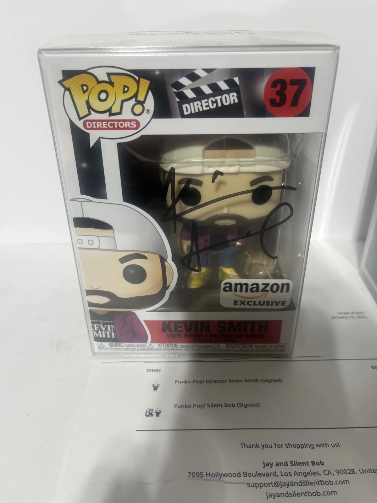 Kevin Smith — Kevin Smith Silent Bob Signed Funko POP! Director - Kevin Smith COA, image 2