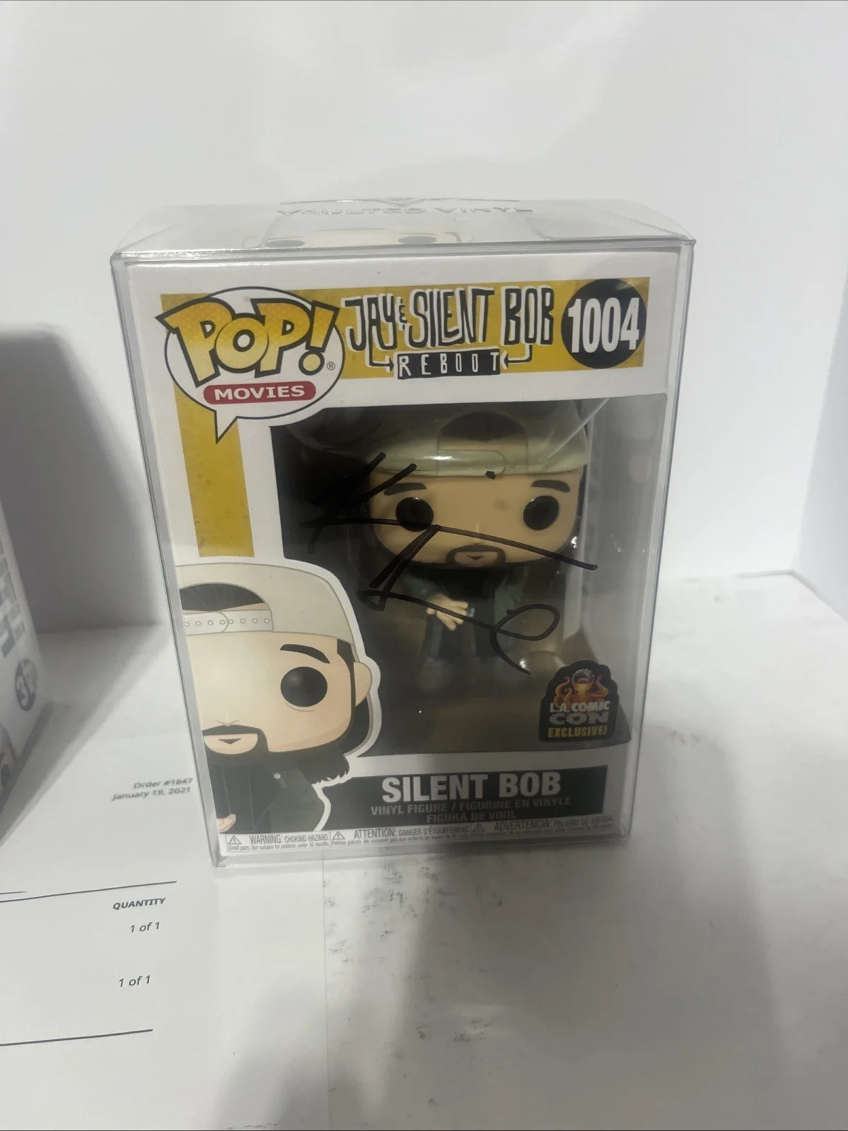 Kevin Smith — Kevin Smith Silent Bob Signed Funko POP! Director - Kevin Smith COA, image 3