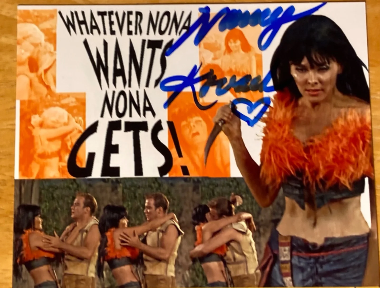 Hand SIGNED Nancy Kovack 6x4 Photo/Card - Nona - Star Trek: A Private Little War, изображение 3