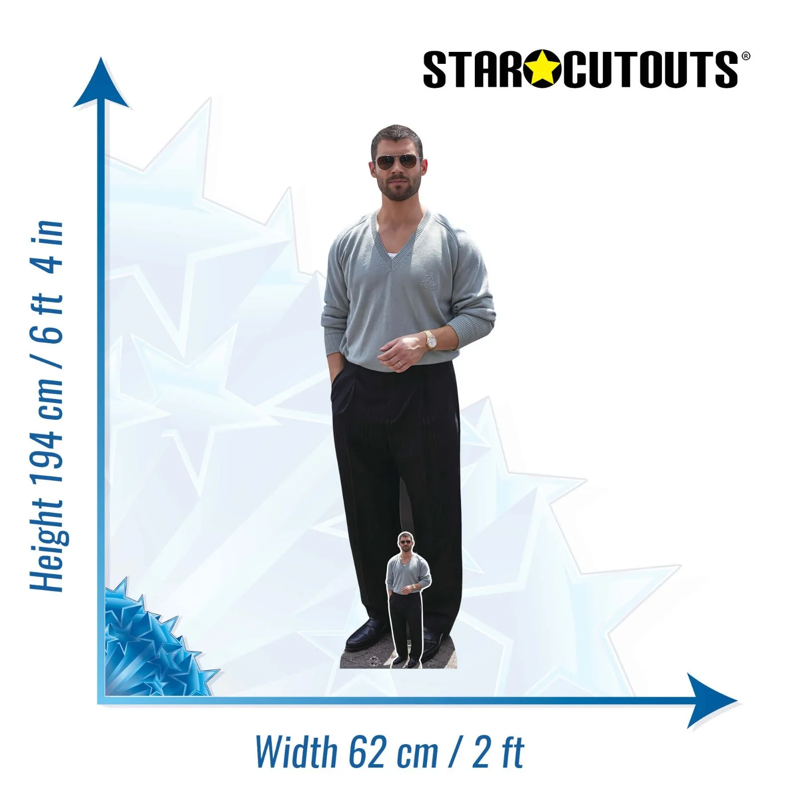 David Corenswet Lifesize Cardboard Cutout Superman with Free Mini Standee, изображение 3