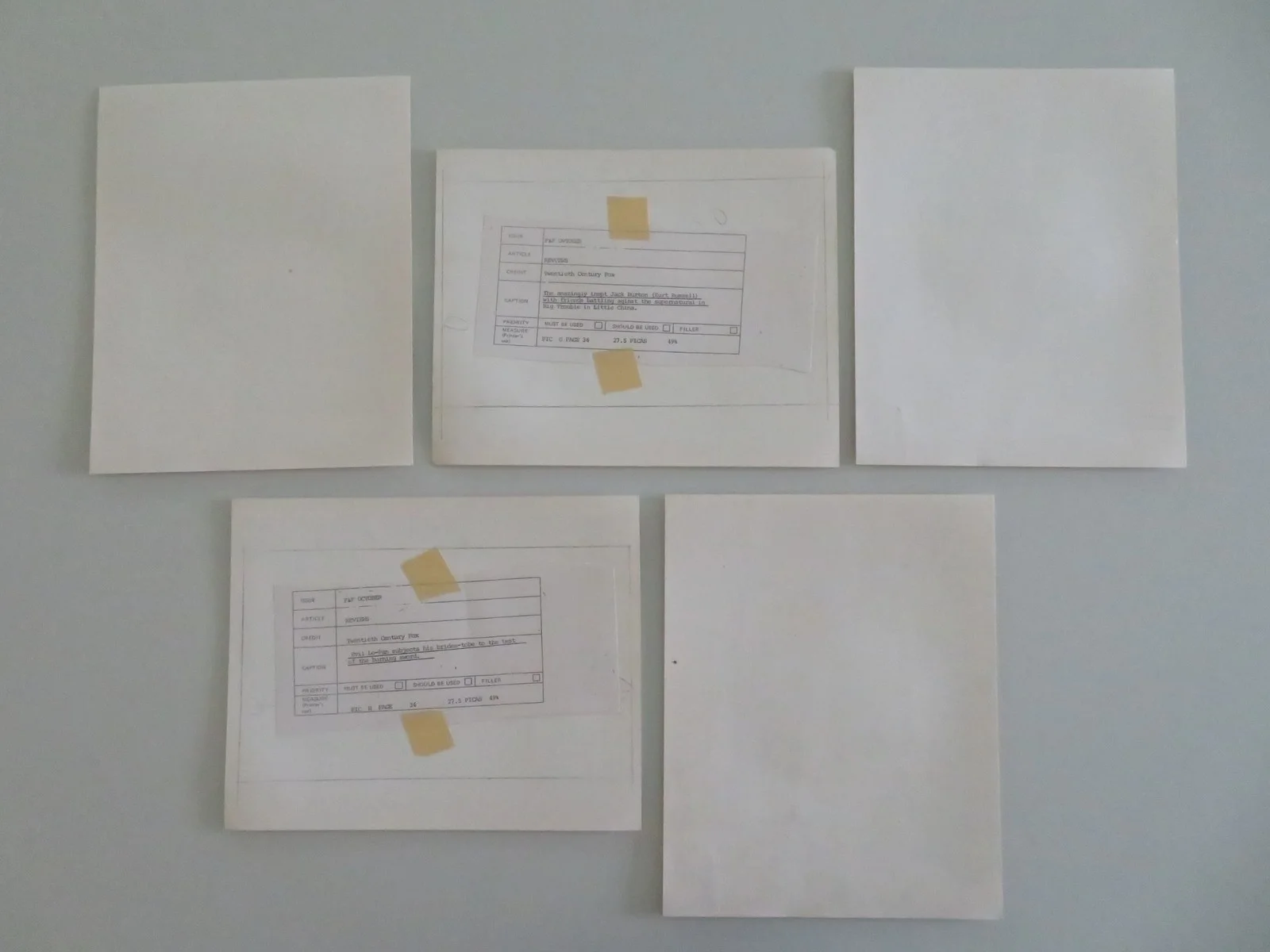 BIG TROUBLE IN LITTLE CHINA MOVIE STILL PHOTO LOT OF 5 KURT RUSSELL 1986, изображение 2