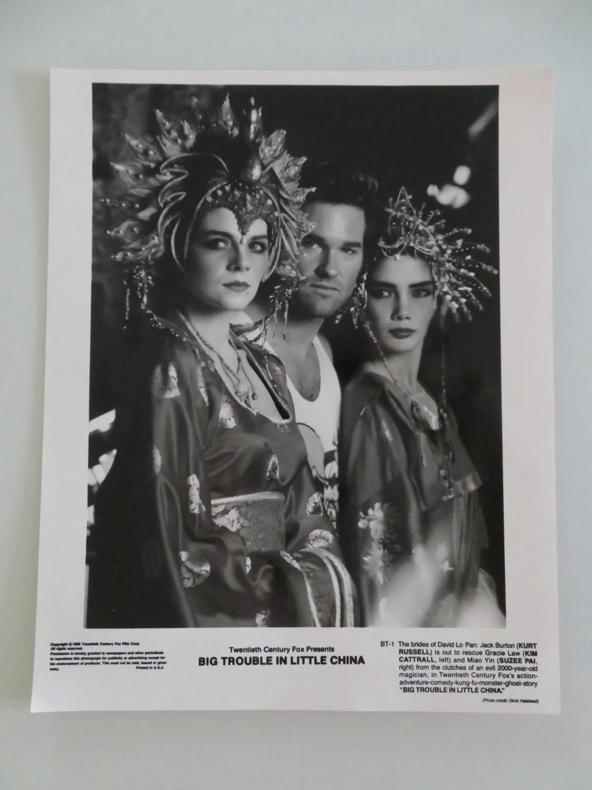 BIG TROUBLE IN LITTLE CHINA MOVIE STILL PHOTO LOT OF 5 KURT RUSSELL 1986, изображение 3