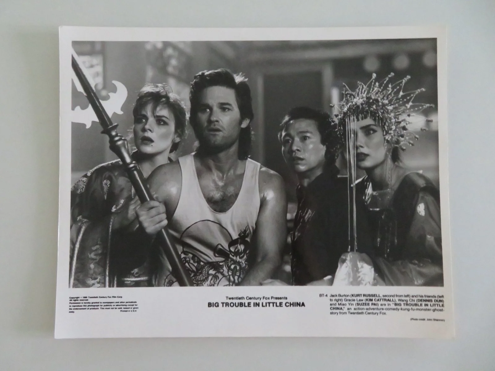 BIG TROUBLE IN LITTLE CHINA MOVIE STILL PHOTO LOT OF 5 KURT RUSSELL 1986, изображение 4
