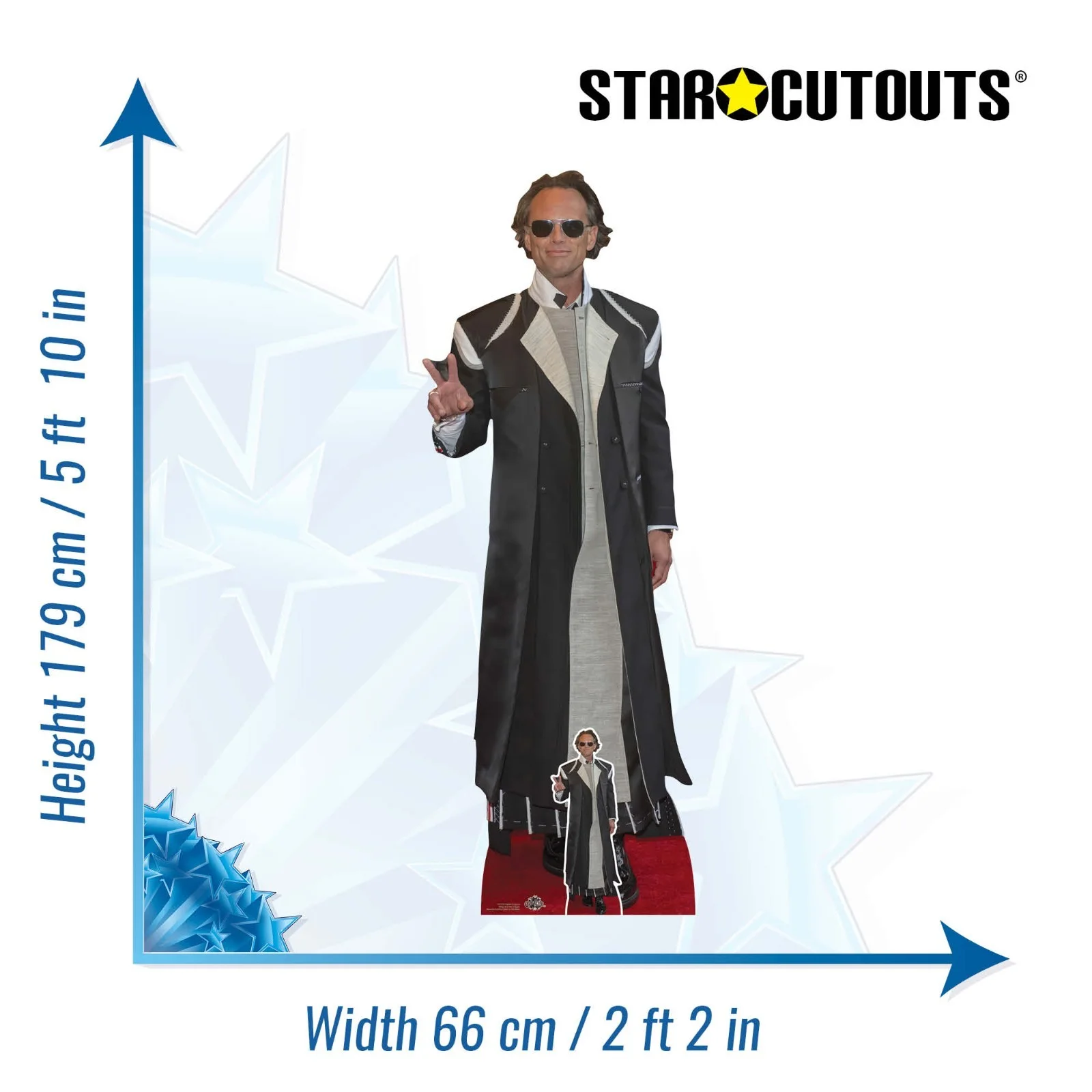 Walton Goggins Lifesize Cardboard Cutout with Free Mini Celebrity Standee, image 3