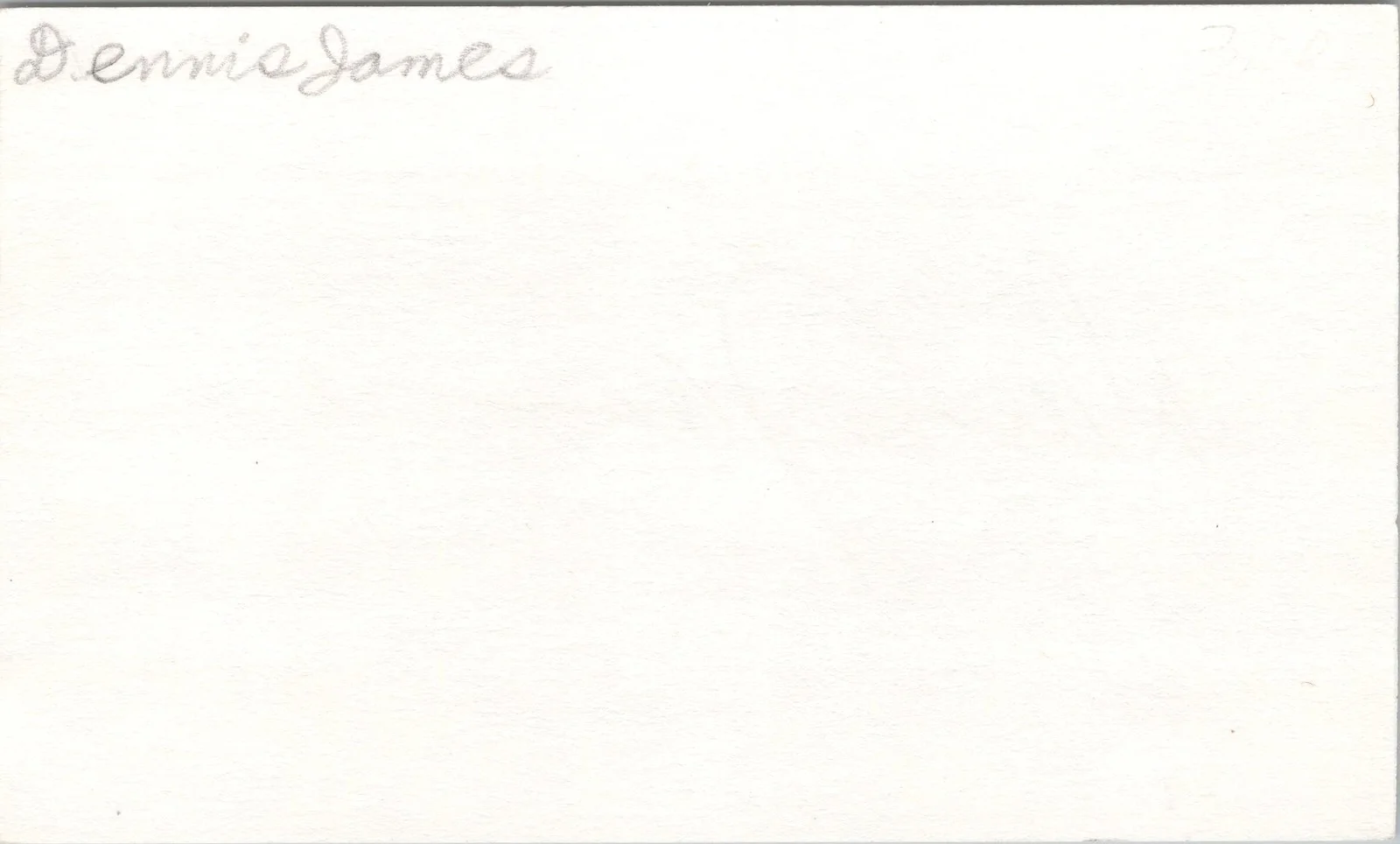 Dennis James — Dennis James Signed 3x5 Index Card The Price Is Right Autographed, изображение 2