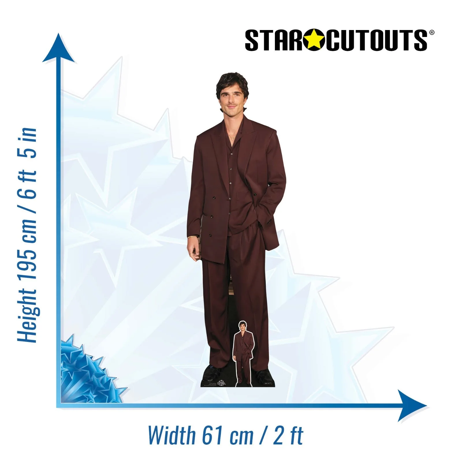Jacob Elordi Lifesize Cardboard Cutout with Free Mini Celebrity Standee, image 3