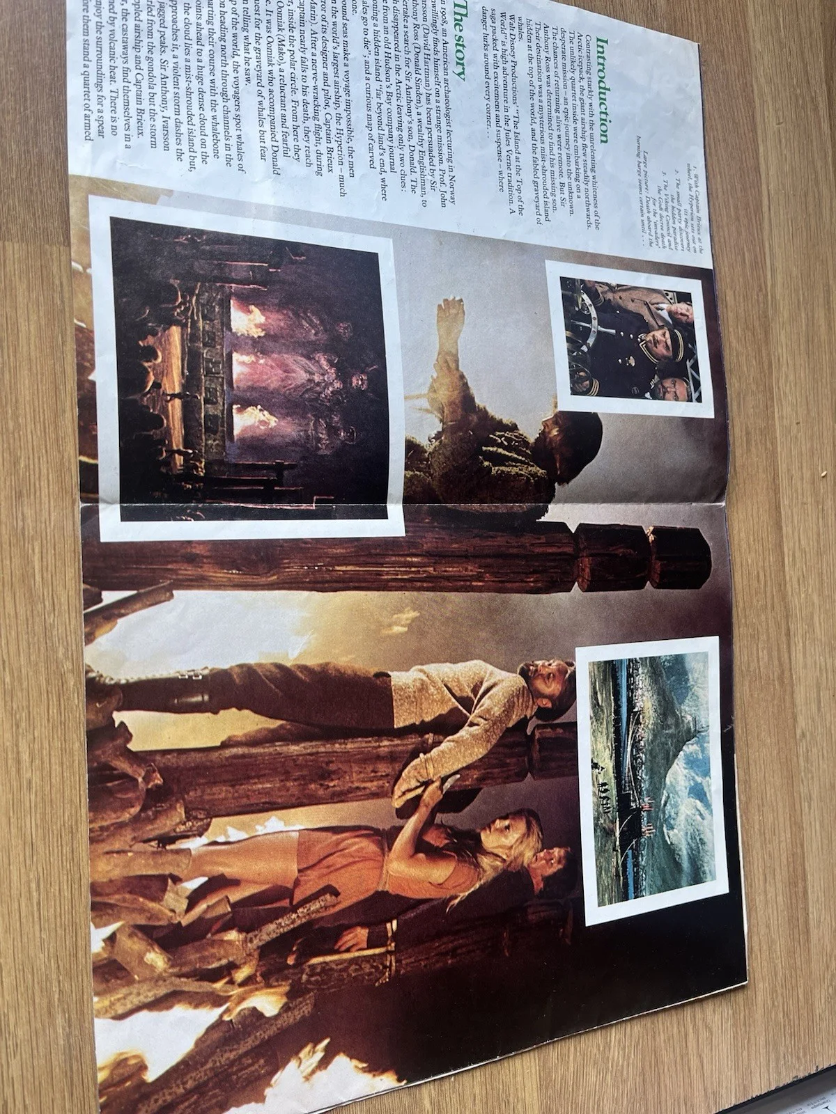 Walt Disney - The Island At The Top Of The World 1974 UK Film poster/Brochure, изображение 2