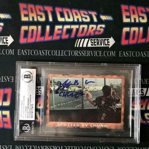 Jeff Cohen — JEFF COHEN AUTOGRAPHED 1985 TOPPS GOONIES CARD PHOTO BECKETT COA HOLO AUTHENTIC