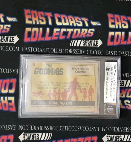 Jeff Cohen — JEFF COHEN AUTOGRAPHED 1985 TOPPS GOONIES CARD PHOTO BECKETT COA HOLO AUTHENTIC, image 2