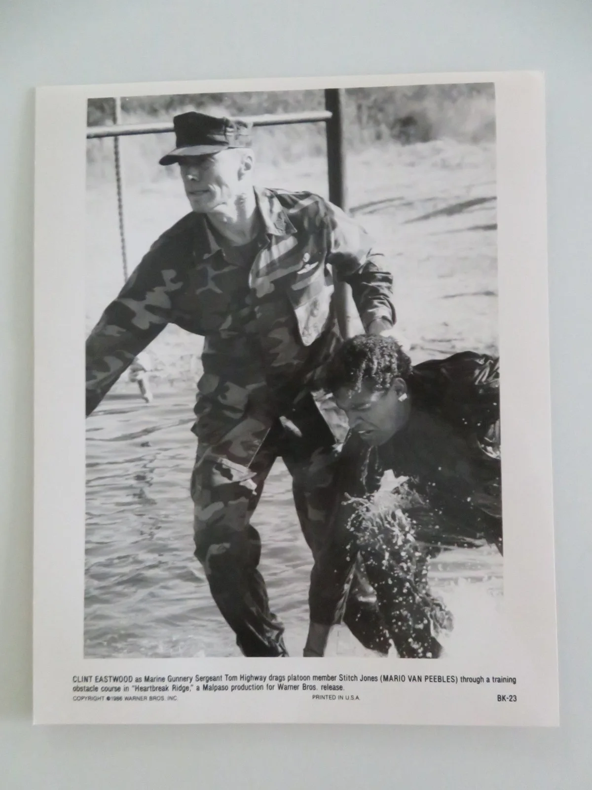 HEARTBREAK RIDGE MOVIE STILL PHOTO LOT OF 8 CLINT EASTWOOD MARSHA MASON 1986, изображение 3