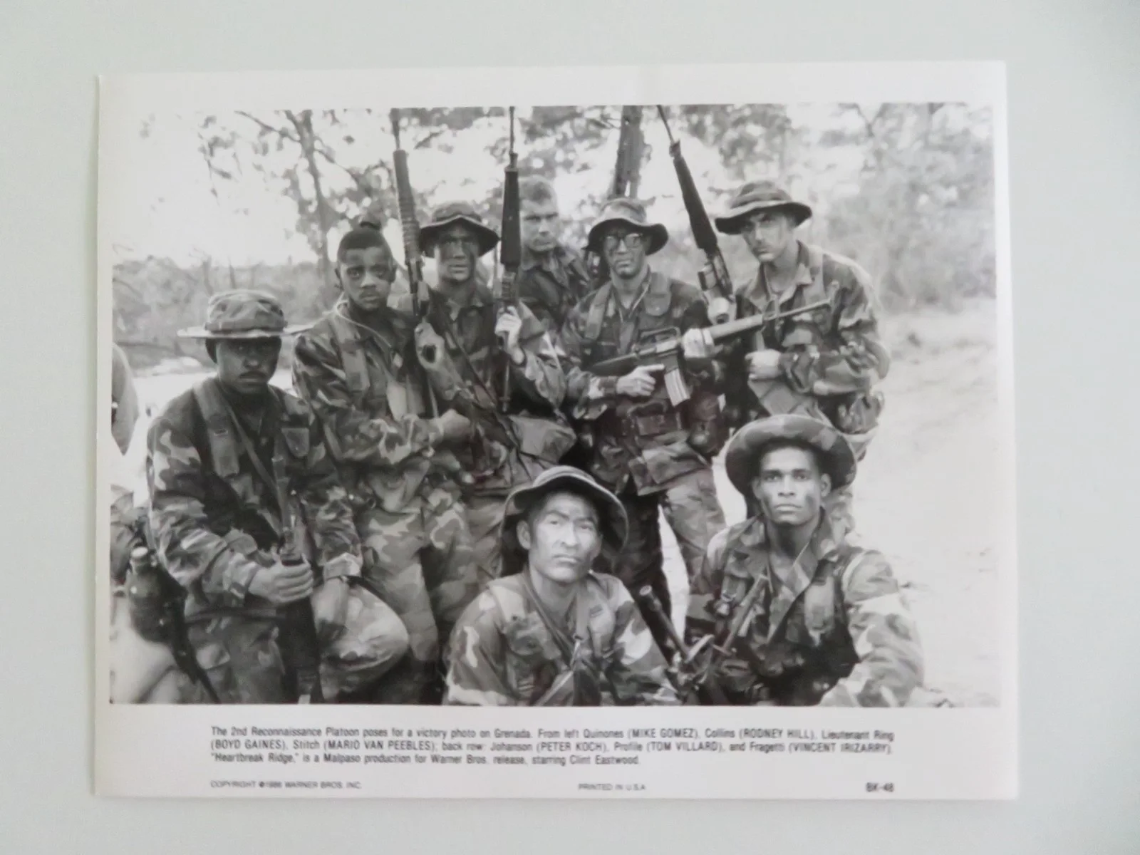 HEARTBREAK RIDGE MOVIE STILL PHOTO LOT OF 8 CLINT EASTWOOD MARSHA MASON 1986, изображение 5