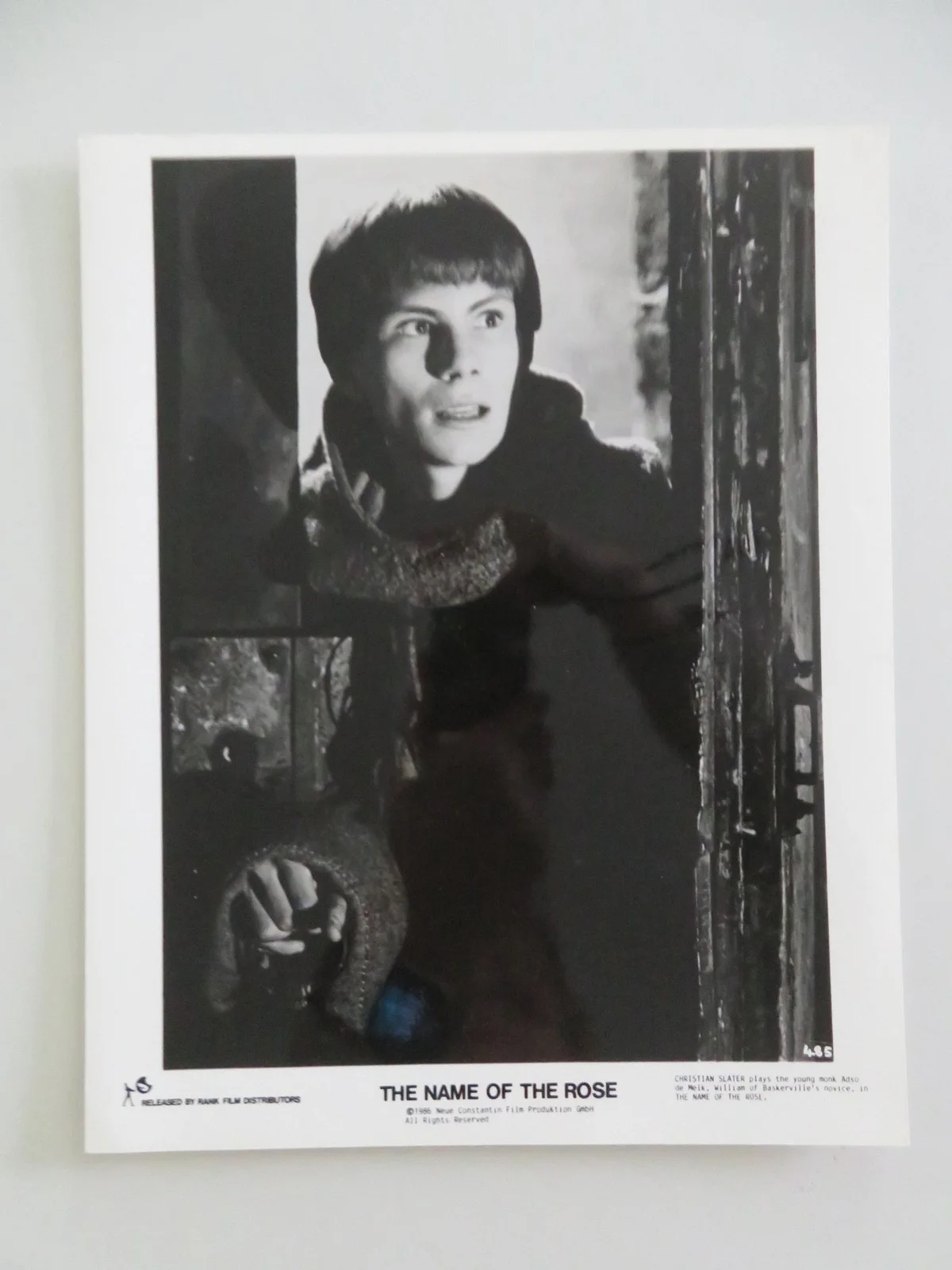 THE NAME OF THE ROSE MOVIE STILL PHOTO LOT OF 5 SEAN CONNERY C. SLATER 1986, изображение 5