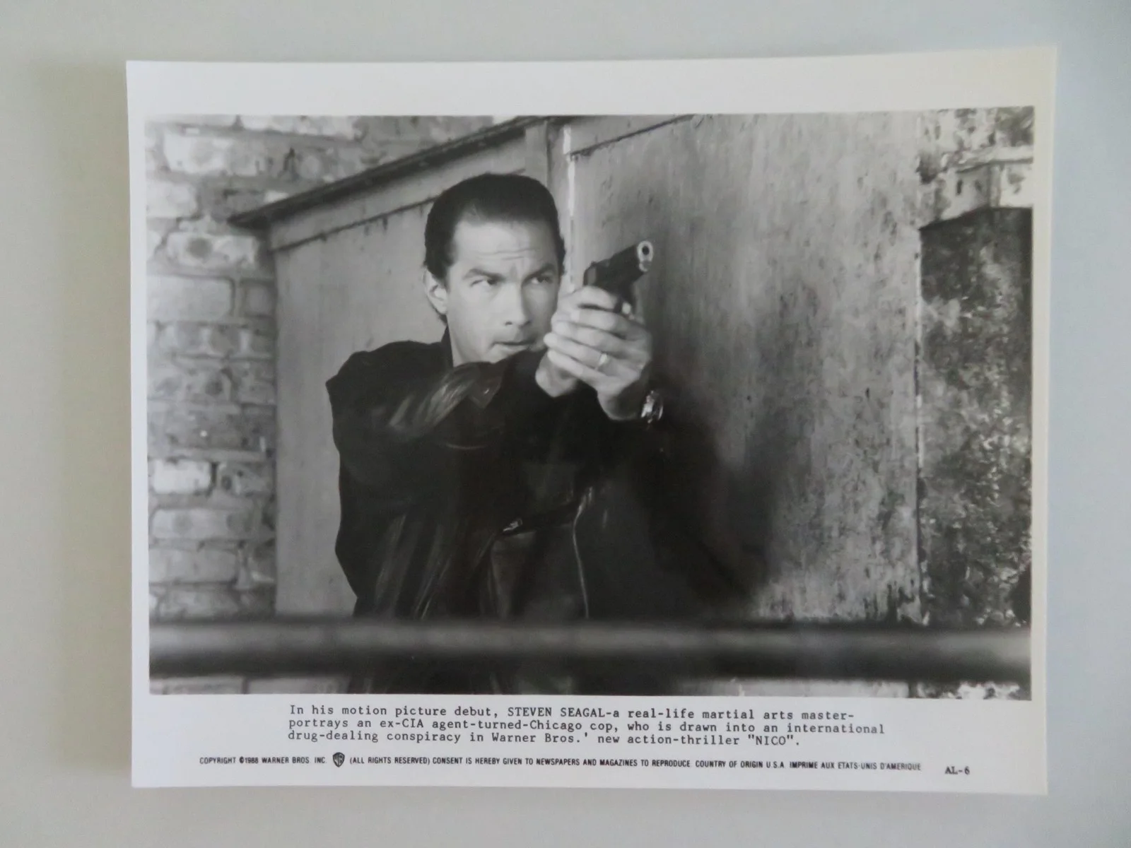 ABOVE THE LAW MOVIE STILL PHOTO LOT OF 9 STEVEN SEAGAL SHARON STONE P GRIER 1988, изображение 3