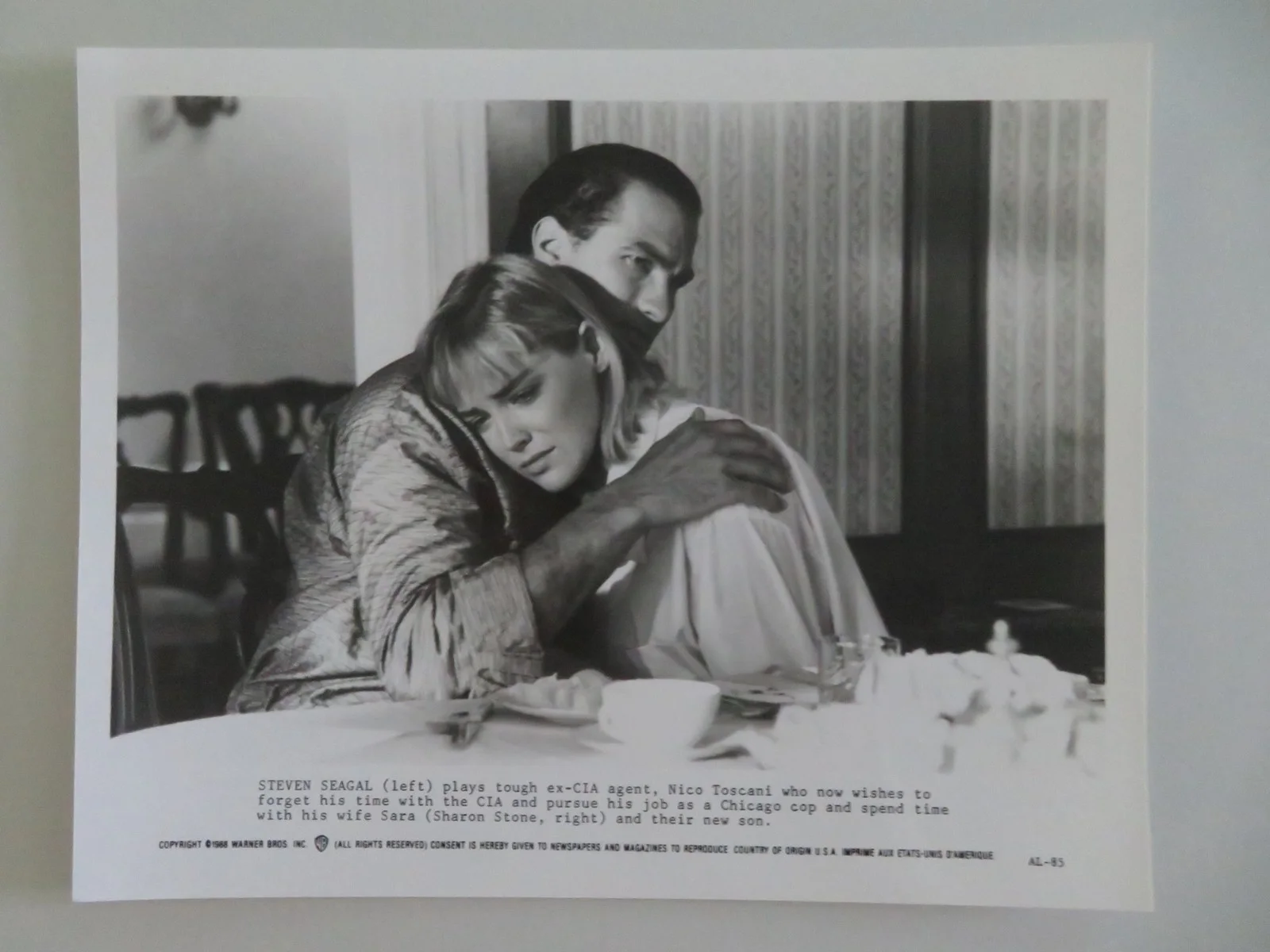 ABOVE THE LAW MOVIE STILL PHOTO LOT OF 9 STEVEN SEAGAL SHARON STONE P GRIER 1988, изображение 5