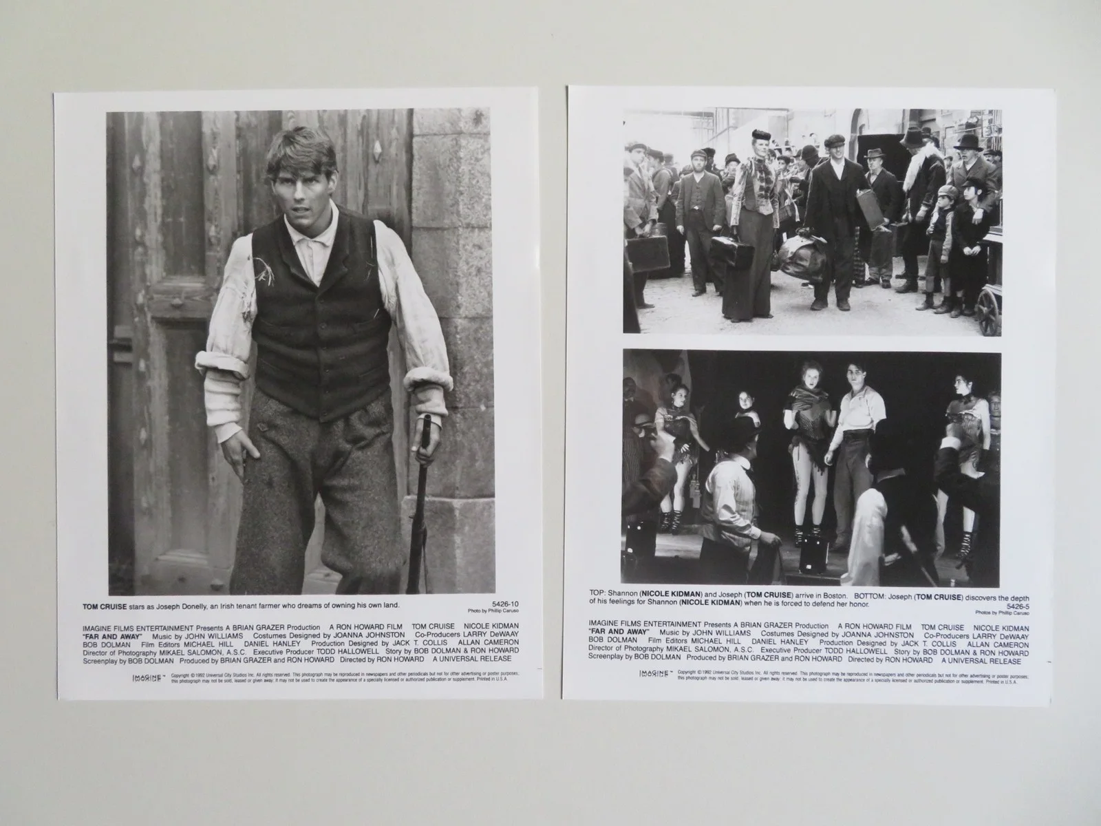 FAR AND AWAY PRESS KIT 1992 TOM CRUISE NICOLE KIDMAN, image 5