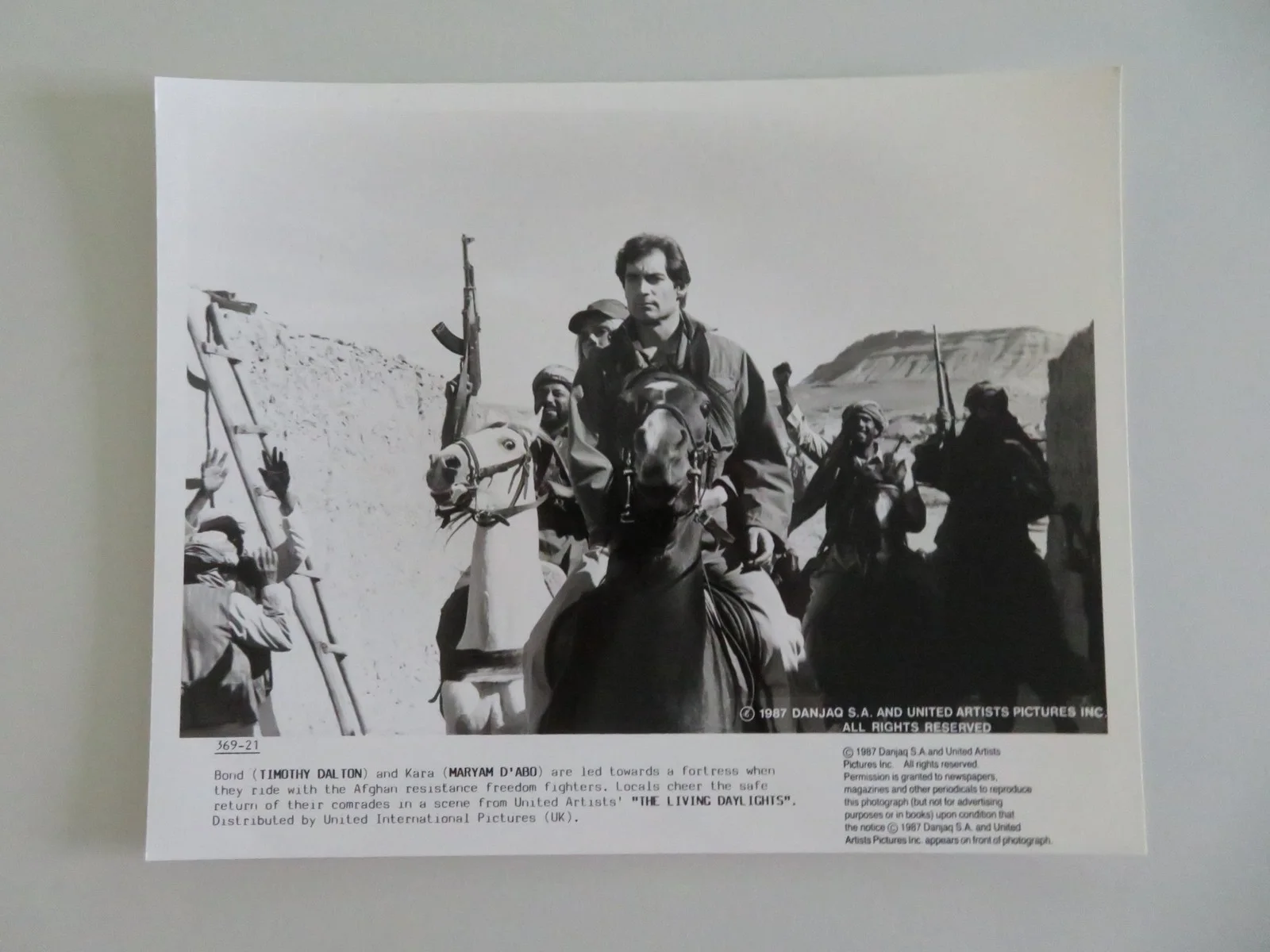 THE LIVING DAYLIGHTS - C MOVIE STILL PHOTO LOT OF 3 JAMES BOND 007 DALTON 1987, изображение 3