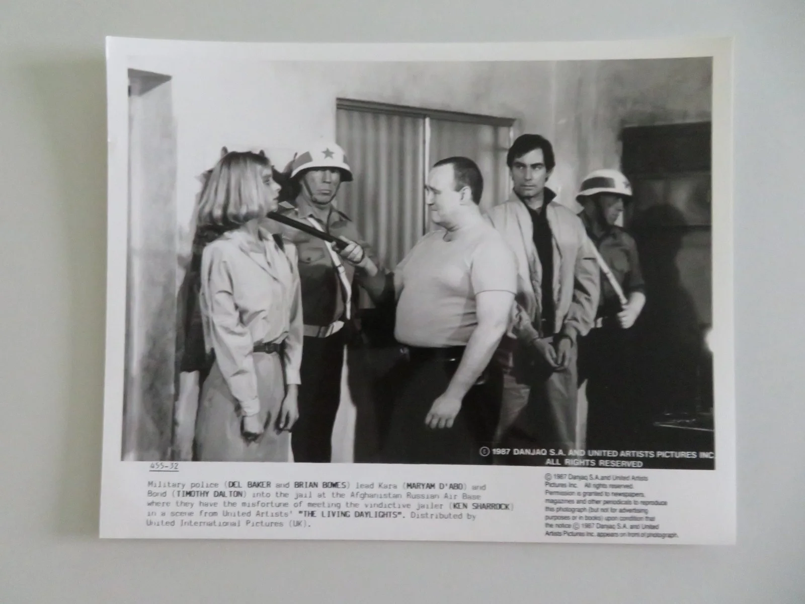 THE LIVING DAYLIGHTS - C MOVIE STILL PHOTO LOT OF 3 JAMES BOND 007 DALTON 1987, изображение 4