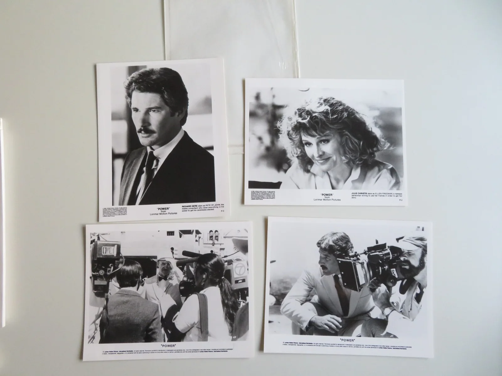 POWER PRESS KIT 1986 RICHARD GERE GENE HACKMAN, image 5