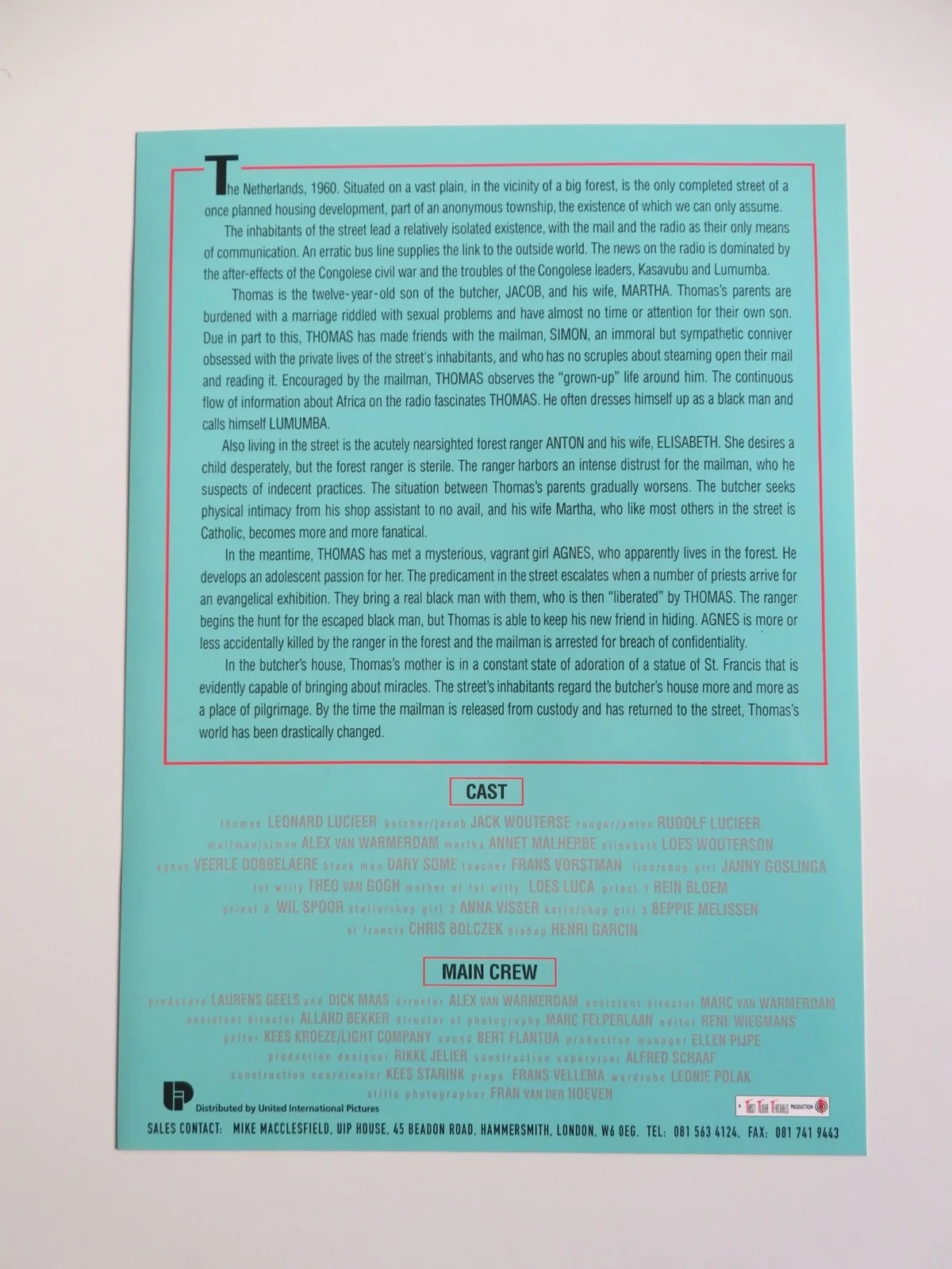 THE NORTHERNERS PRESS KIT 1992 JACK WOUTERSE ANNET MALHERBE, image 4