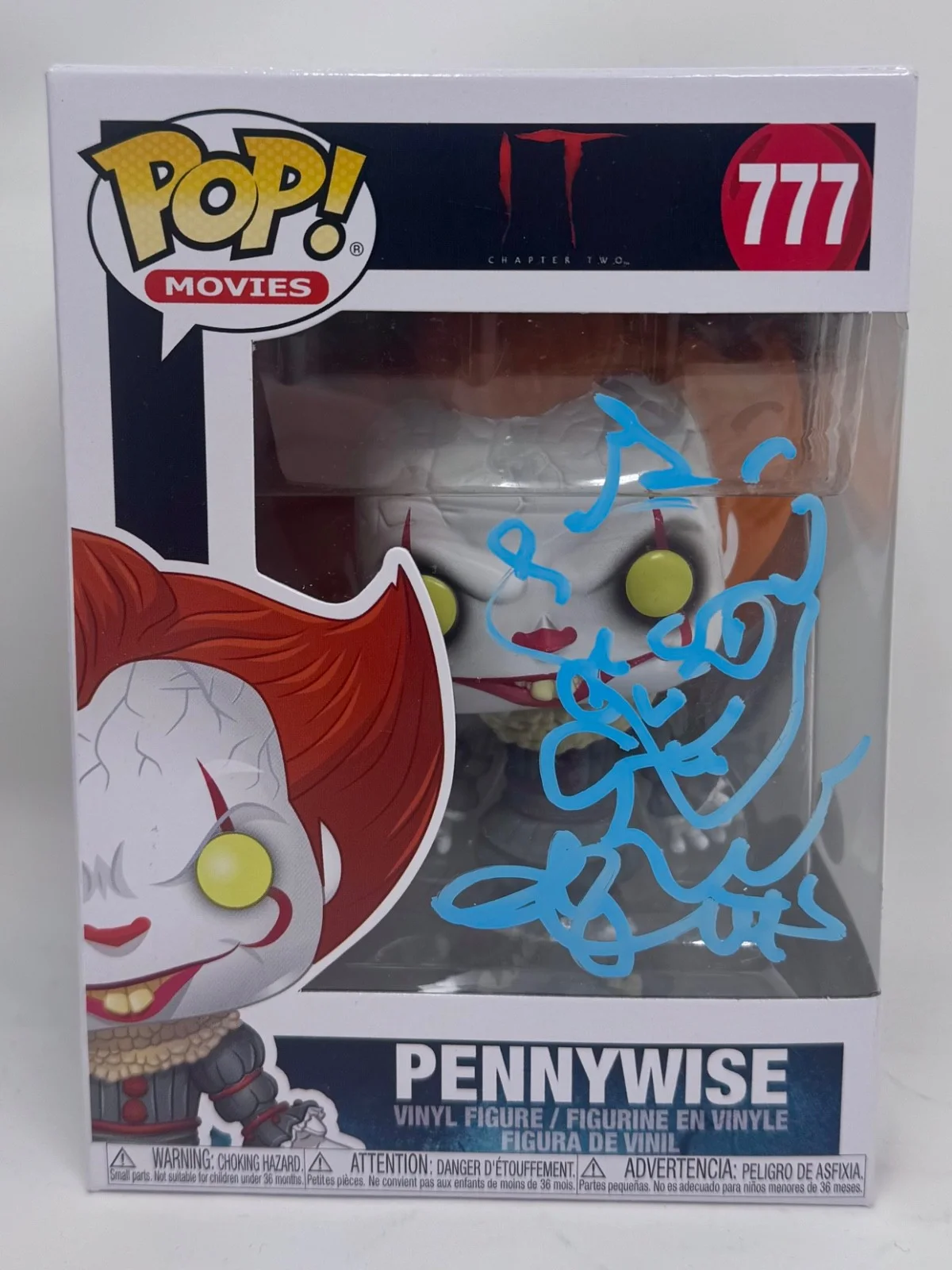 Andy Muschietti — Andy Muschietti Signed 'IT Chapter Two' Pennywise Funko Pop Sketch Autograph JSA, image 2