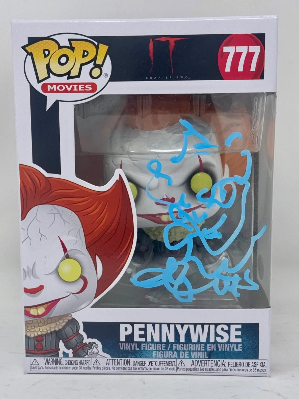 Andy Muschietti — Andy Muschietti Signed 'IT Chapter Two' Pennywise Funko Pop Sketch Autograph JSA, image 3