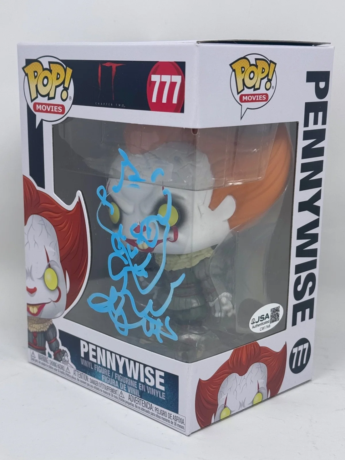 Andy Muschietti — Andy Muschietti Signed 'IT Chapter Two' Pennywise Funko Pop Sketch Autograph JSA, image 4