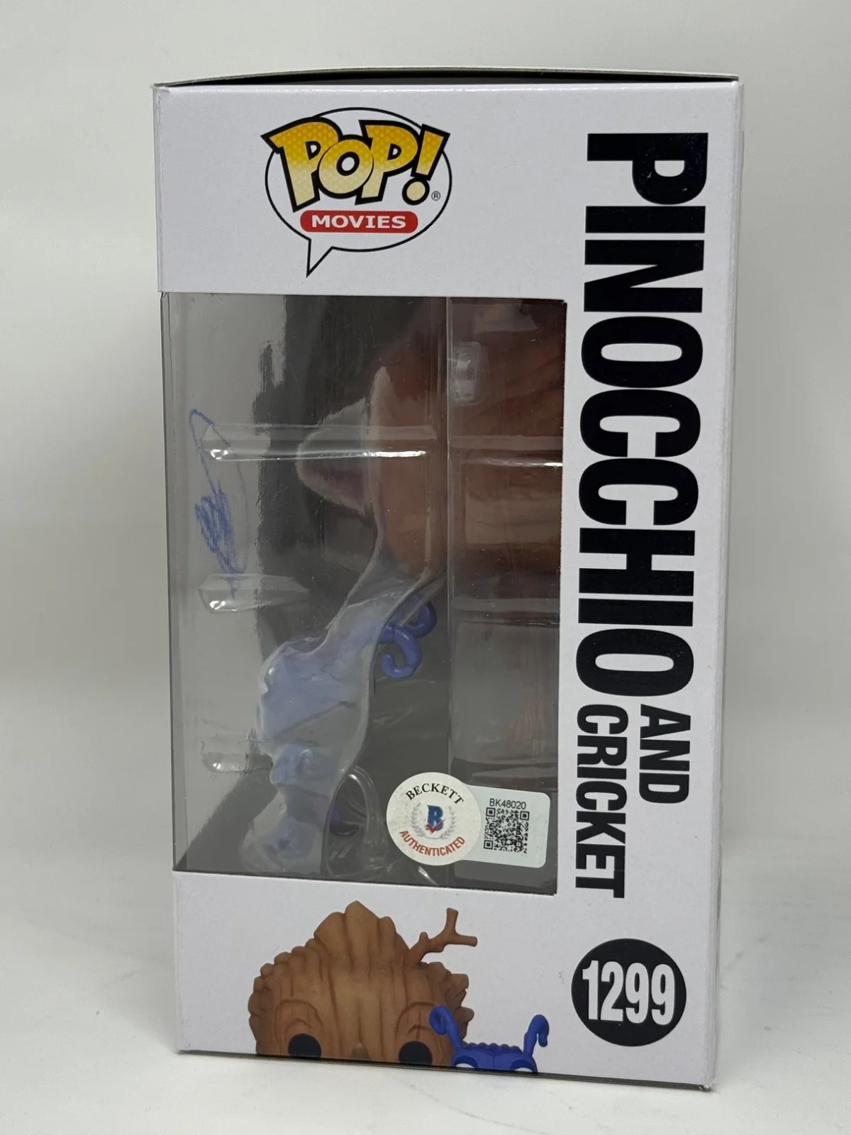 Gregory Mann — Gregory Mann Signed Guillermo Del Toro's Pinocchio Funko Pop 1299 Beckett COA, изображение 5