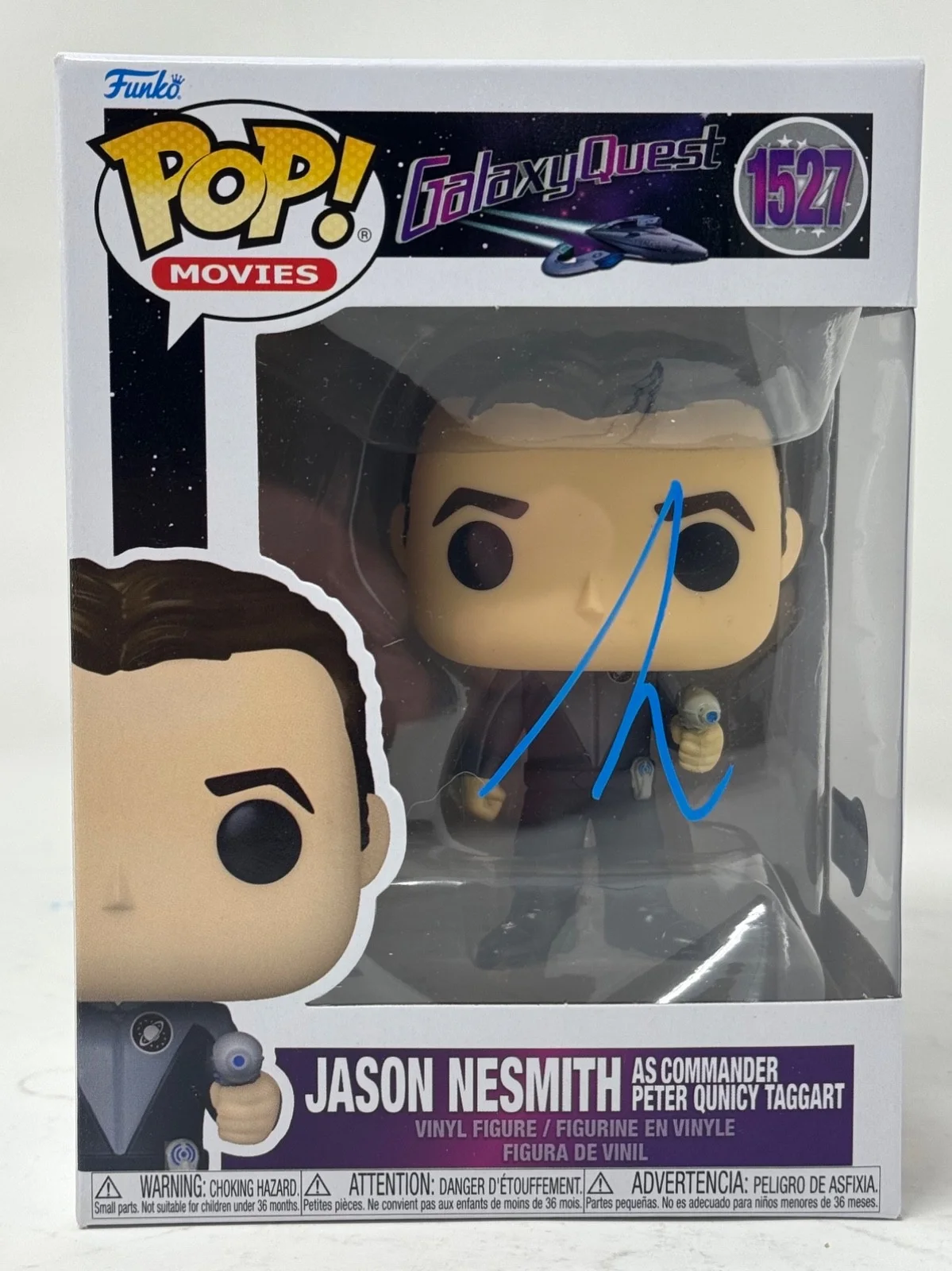 Tim Allen — Tim Allen Signed Galaxy Quest Jason Nesmith Funko Pop 1527 Autograph Beckett COA, image 2