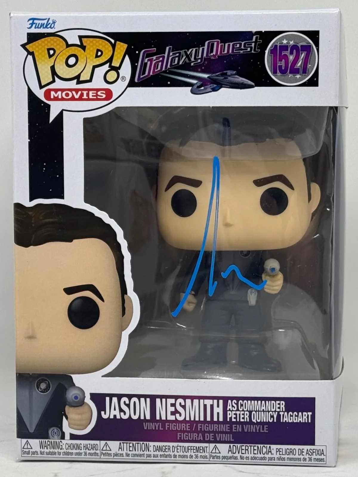 Tim Allen — Tim Allen Signed Galaxy Quest Jason Nesmith Funko Pop 1527 Autograph Beckett COA, image 4