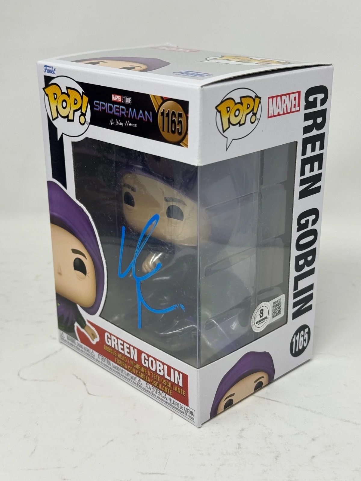 Willem Dafoe — Willem Dafoe Signed Green Goblin Funko Pop Spider-Man No Way Home Autograph BAS, изображение 3