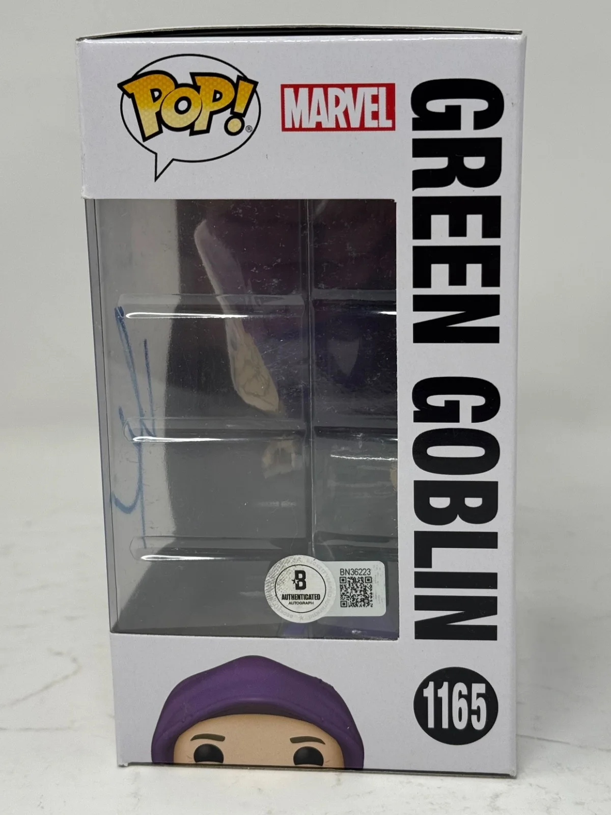 Willem Dafoe — Willem Dafoe Signed Green Goblin Funko Pop Spider-Man No Way Home Autograph BAS, изображение 4