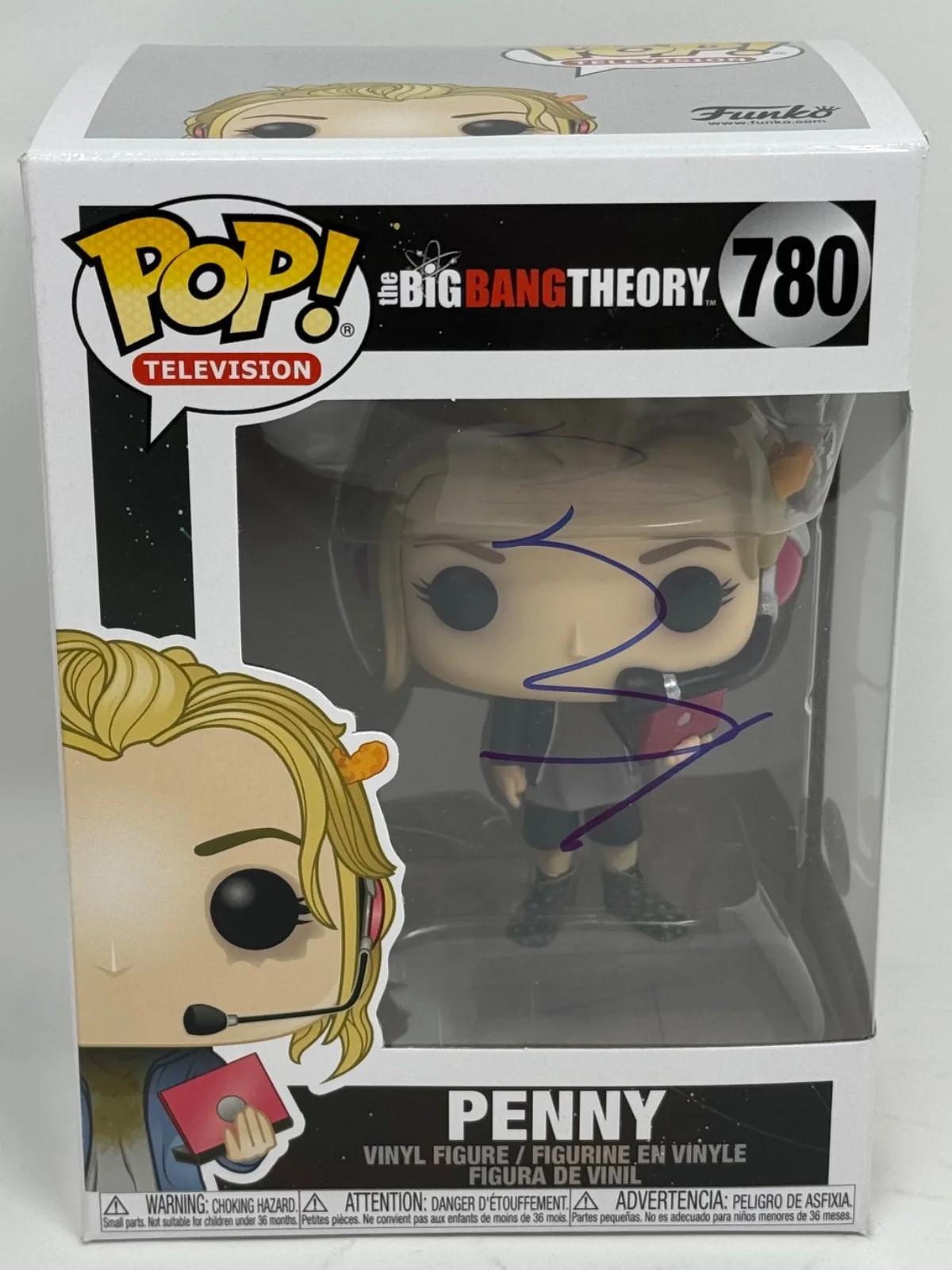 Kaley Cuoco — Kaley Cuoco Signed The Big Bang Theory Penny Funko Pop 780 Autograph JSA COA, изображение 3
