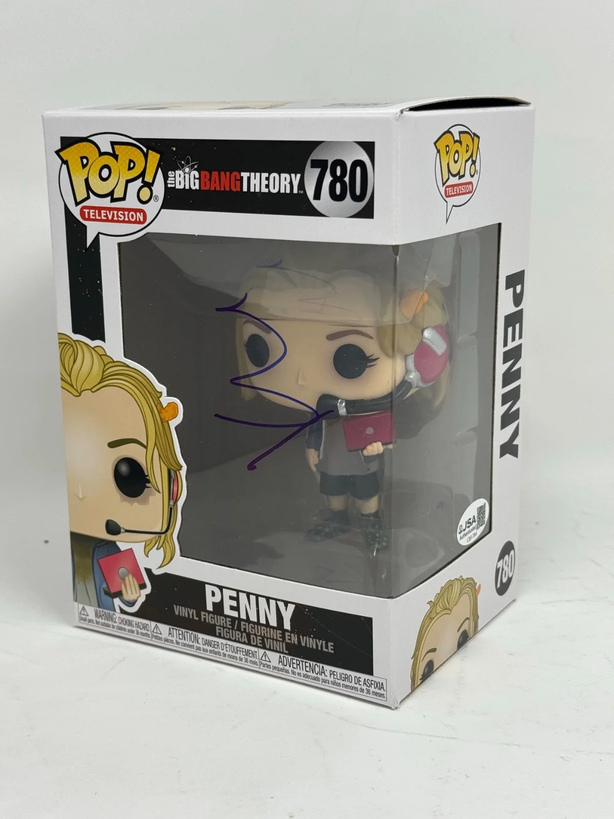 Kaley Cuoco — Kaley Cuoco Signed The Big Bang Theory Penny Funko Pop 780 Autograph JSA COA, изображение 4