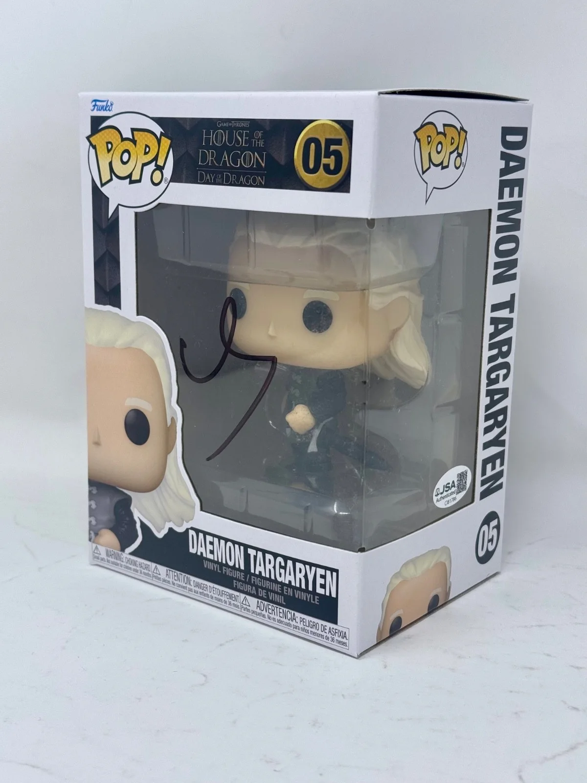 Matt Smith — Matt Smith Signed Autograph House of The Dragon Daemon Targaryen Funko Pop JSA, изображение 5