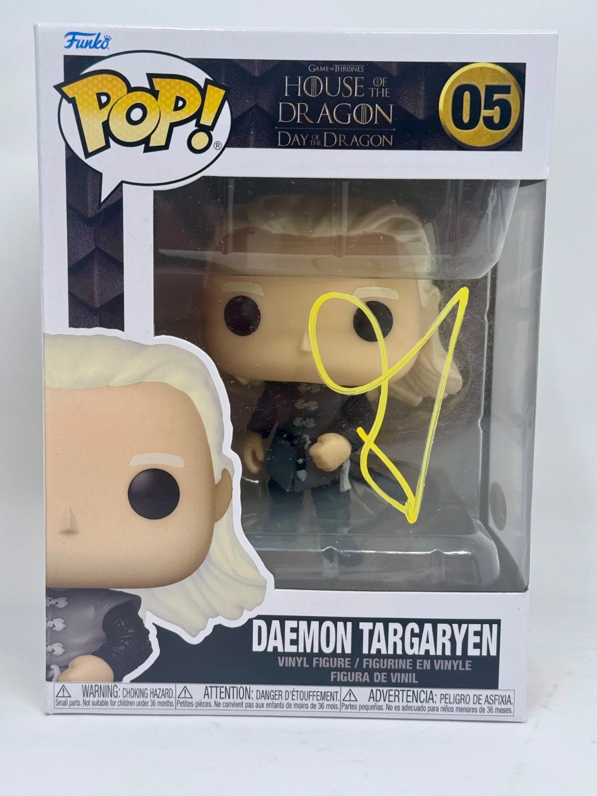 Matt Smith — Matt Smith Signed Autograph House of The Dragon Daemon Targaryen Funko Pop JSA, изображение 2