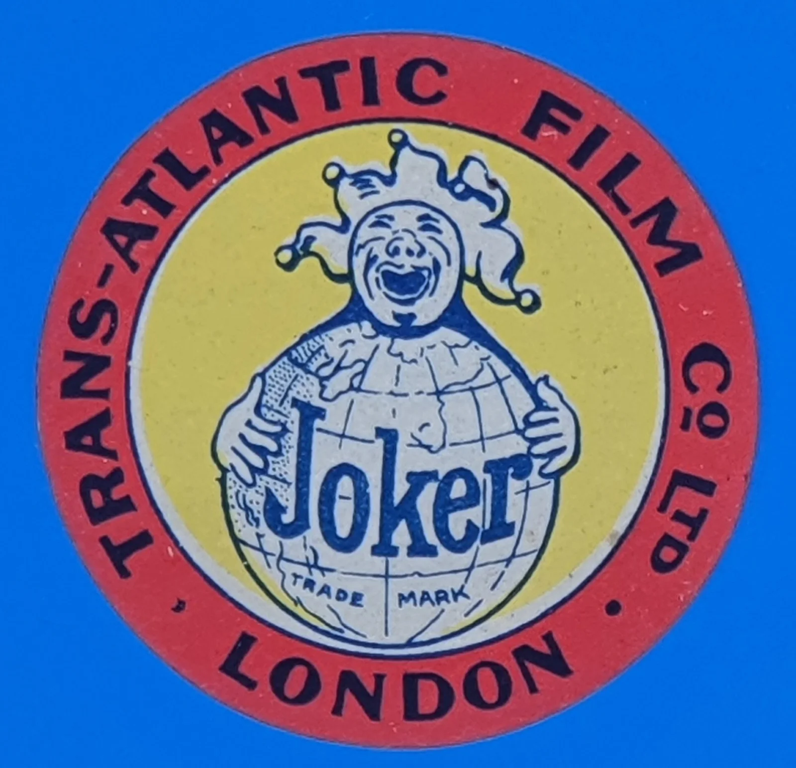 RARE - 5 x orginal Trans-Atlantic Film Co. gummed movie can labels - circa 1915, изображение 3