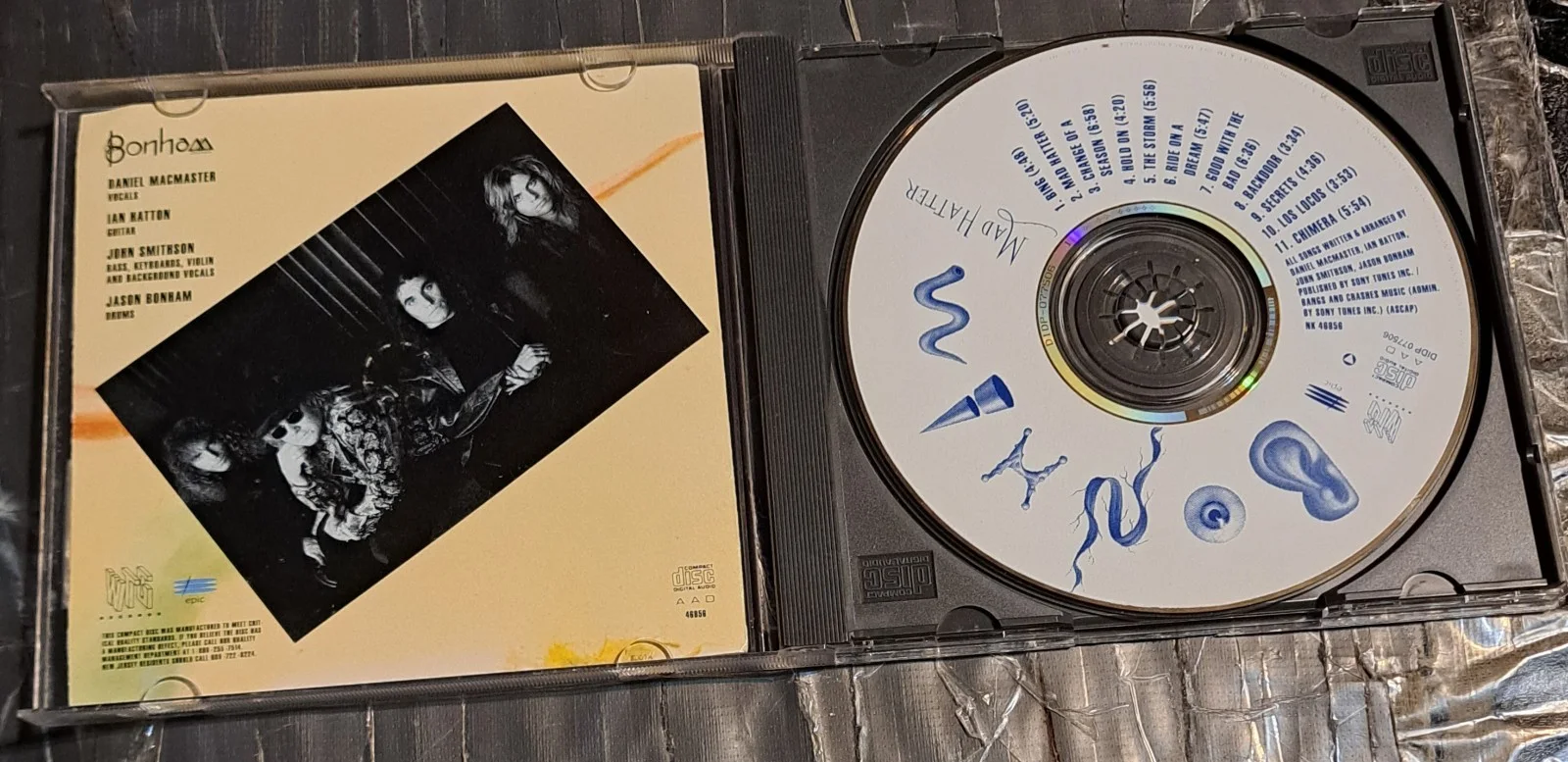 Bonham - Mad Hatter CD - Signed By Jason Bonham, image 4