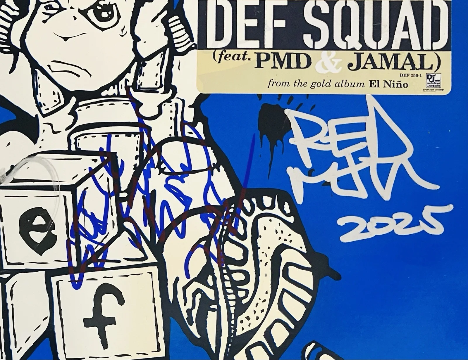 DEF SQUAD Autographed Signed Vinyl Single Redman/Keith Murray/Erick Sermon BAS, image 4