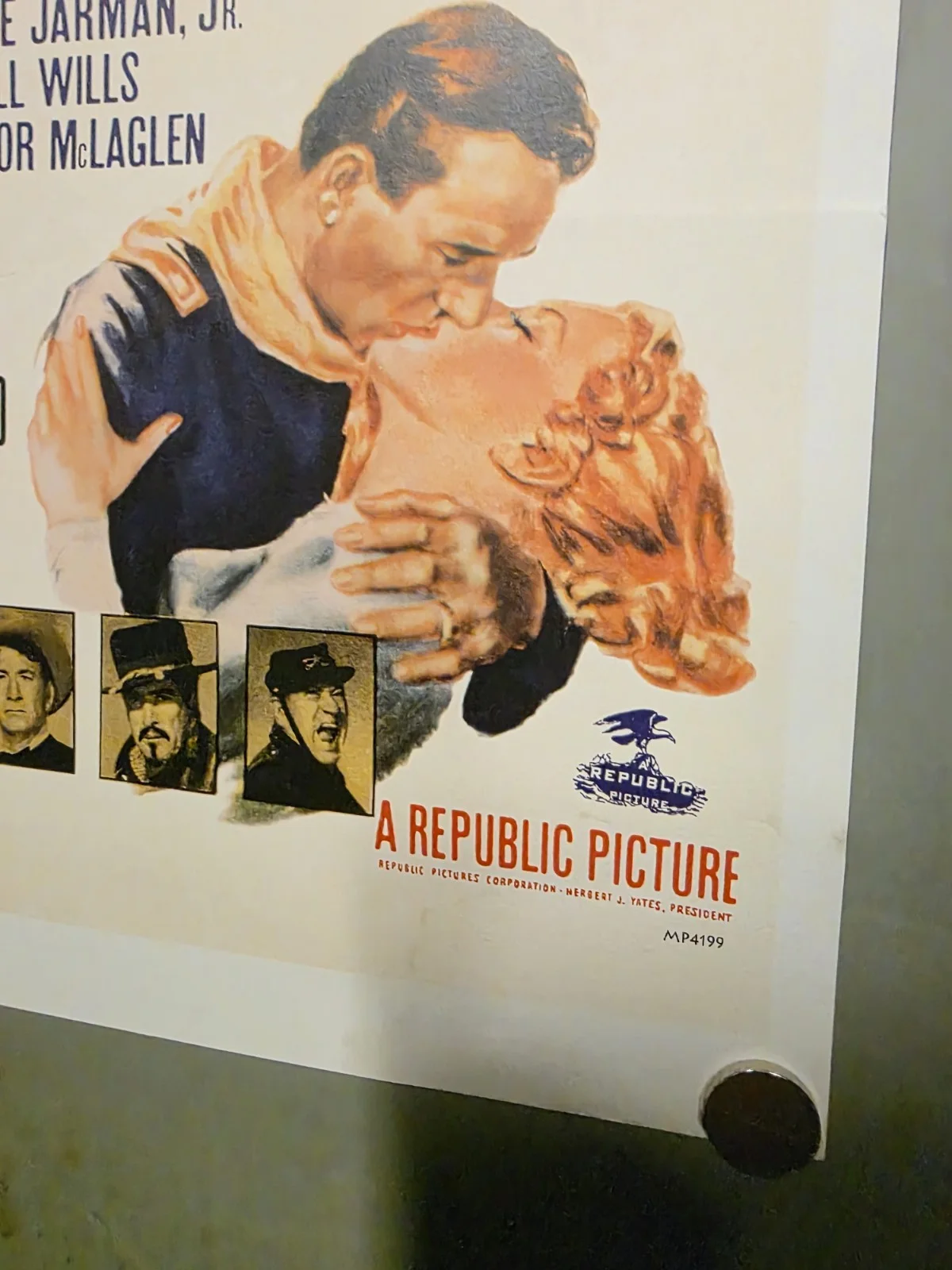 VINTAGE HARRY CAREY JR. RIO GRANDE POSTER JOHN WAYNE, image 3
