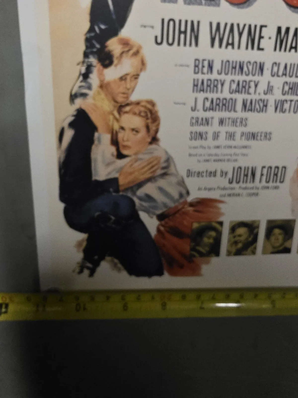 VINTAGE HARRY CAREY JR. RIO GRANDE POSTER JOHN WAYNE, image 4