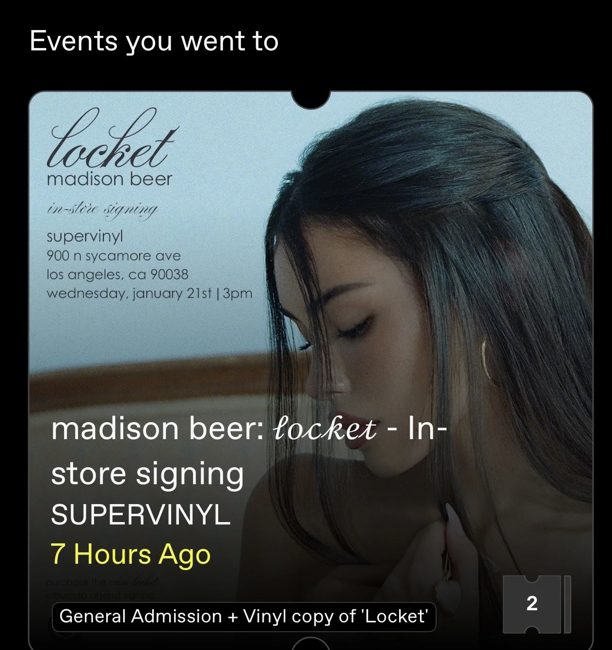 Madison Beer “Locket” Vinyl Signed On Cover, image 3
