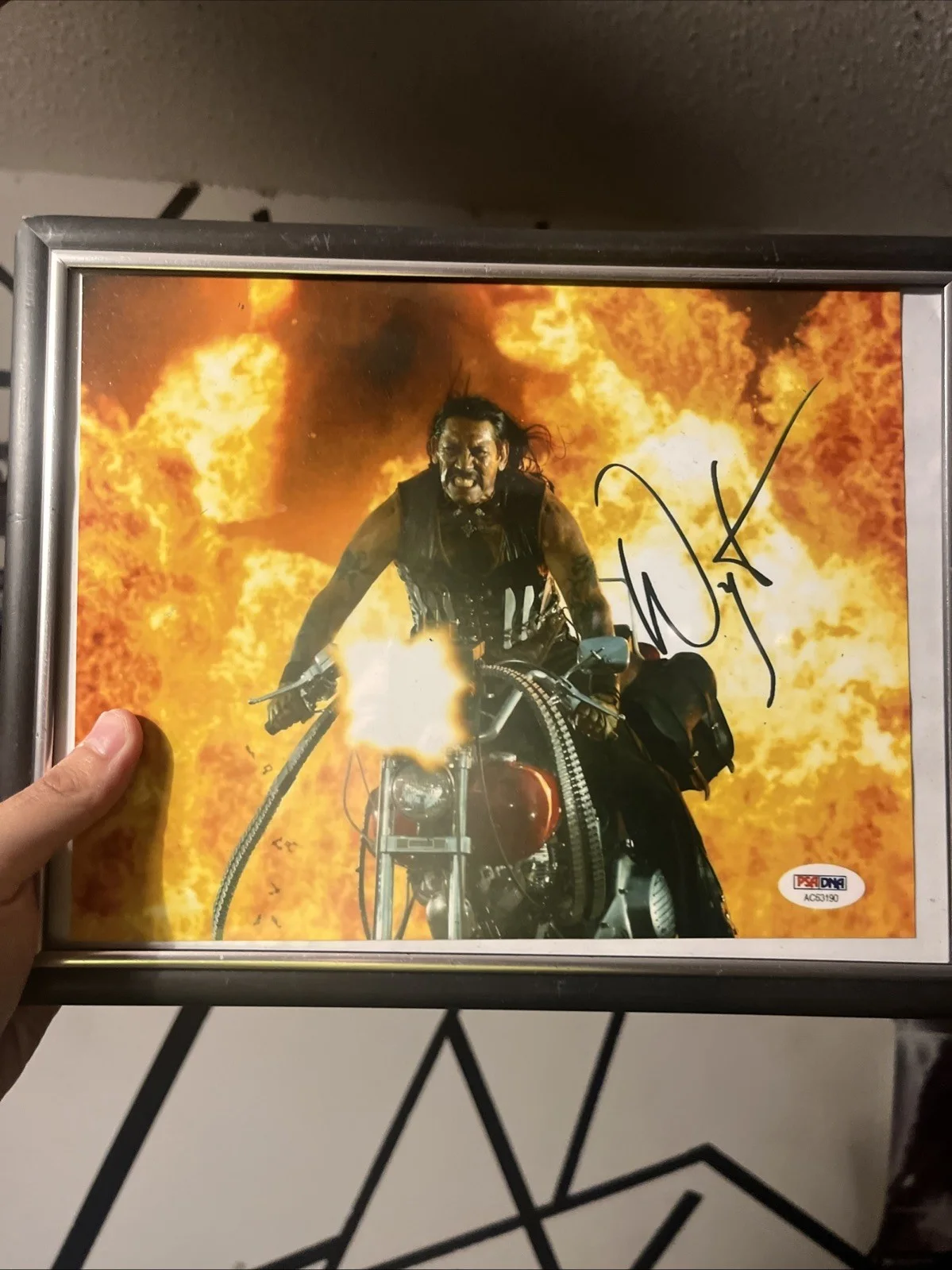 Danny Trejo Machete Autograph With Frame 8x10 With Poster, image 3