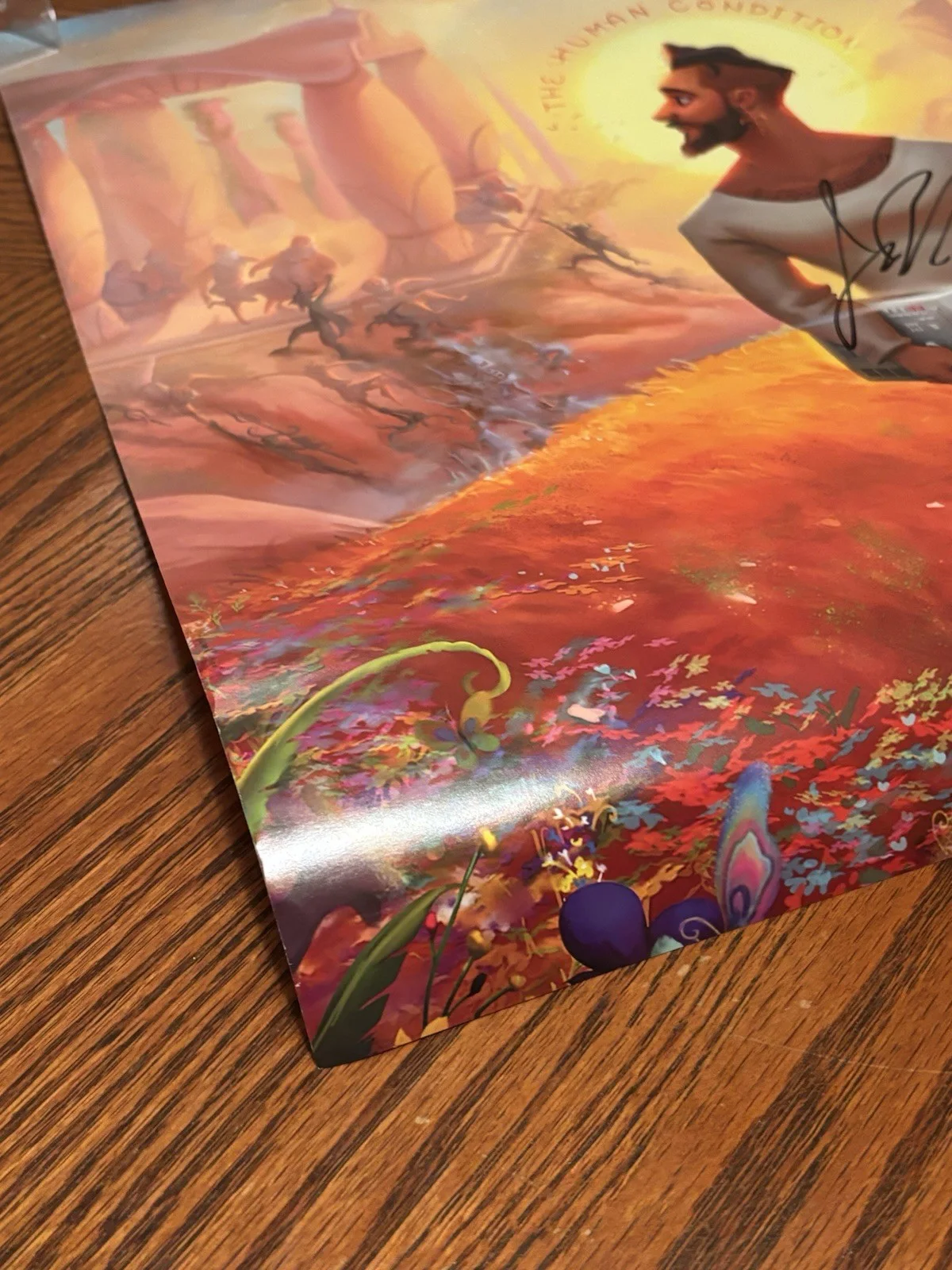 Jon Bellion signed auto THE HUMAN CONDITION 18x18 Poster, image 4
