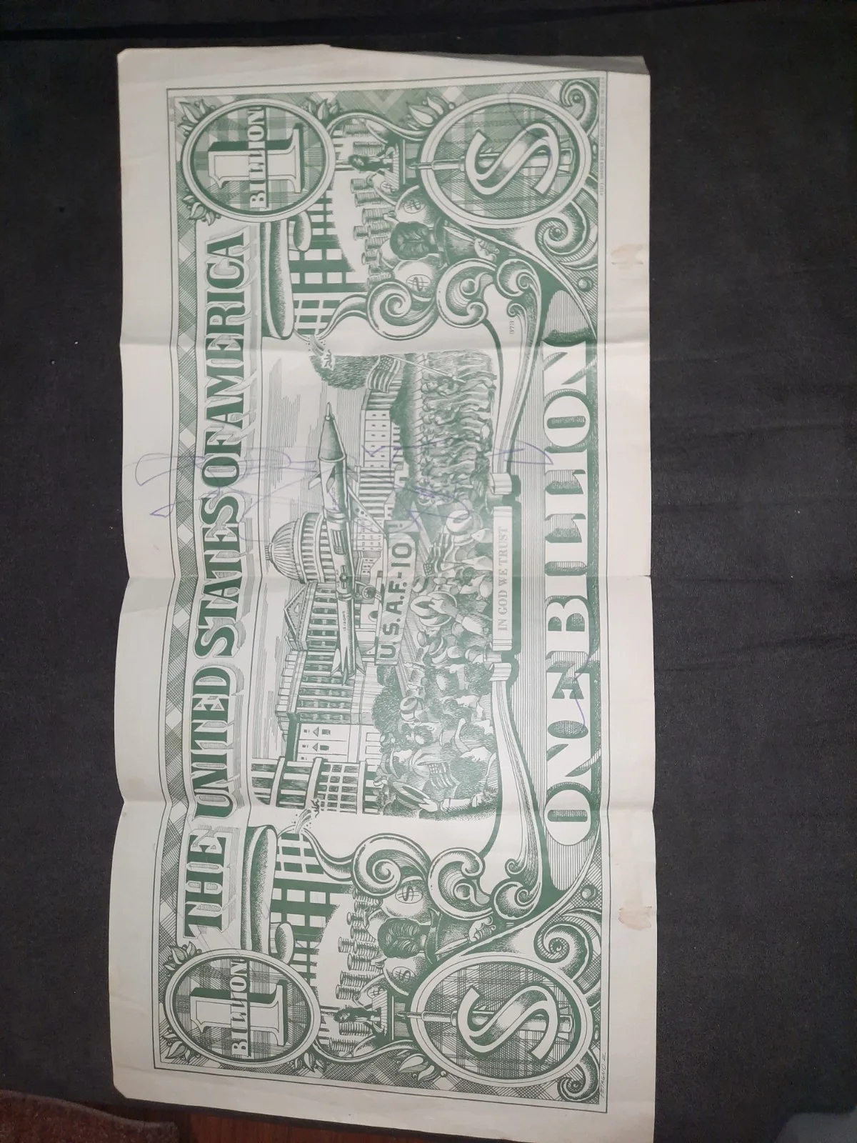 Alice Cooper Band Signed Autographed Billion Dollar Bill && More, image 3