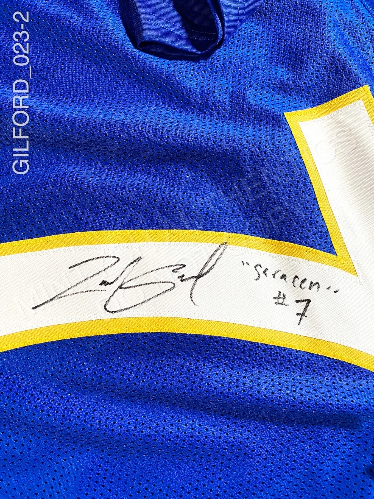Zach Gilford — Zach Gilford signed Matt Saracen custom jersey Friday Night Lights Beckett, image 2