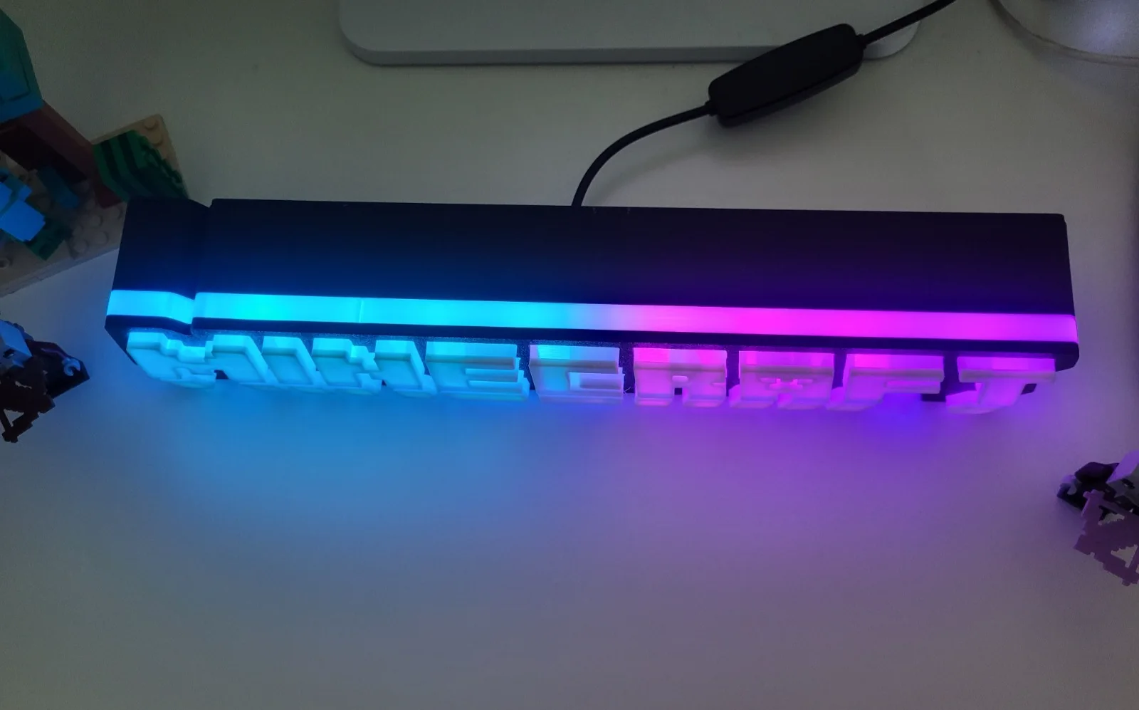 Minecraft LED Light Up Sign RGB Lightbox, image 2