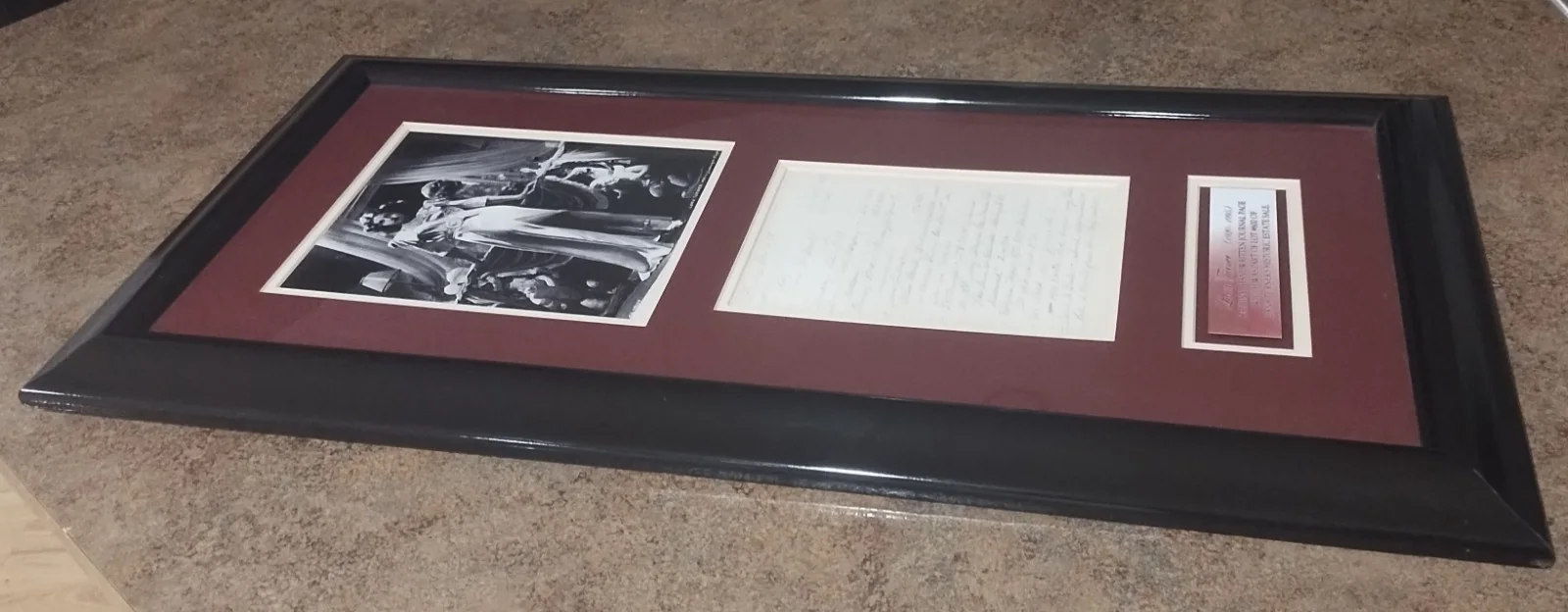 Lana Turner — Lana Turner Vintage Handwritten Journal Page Framed Matted 16x32 Display, изображение 5