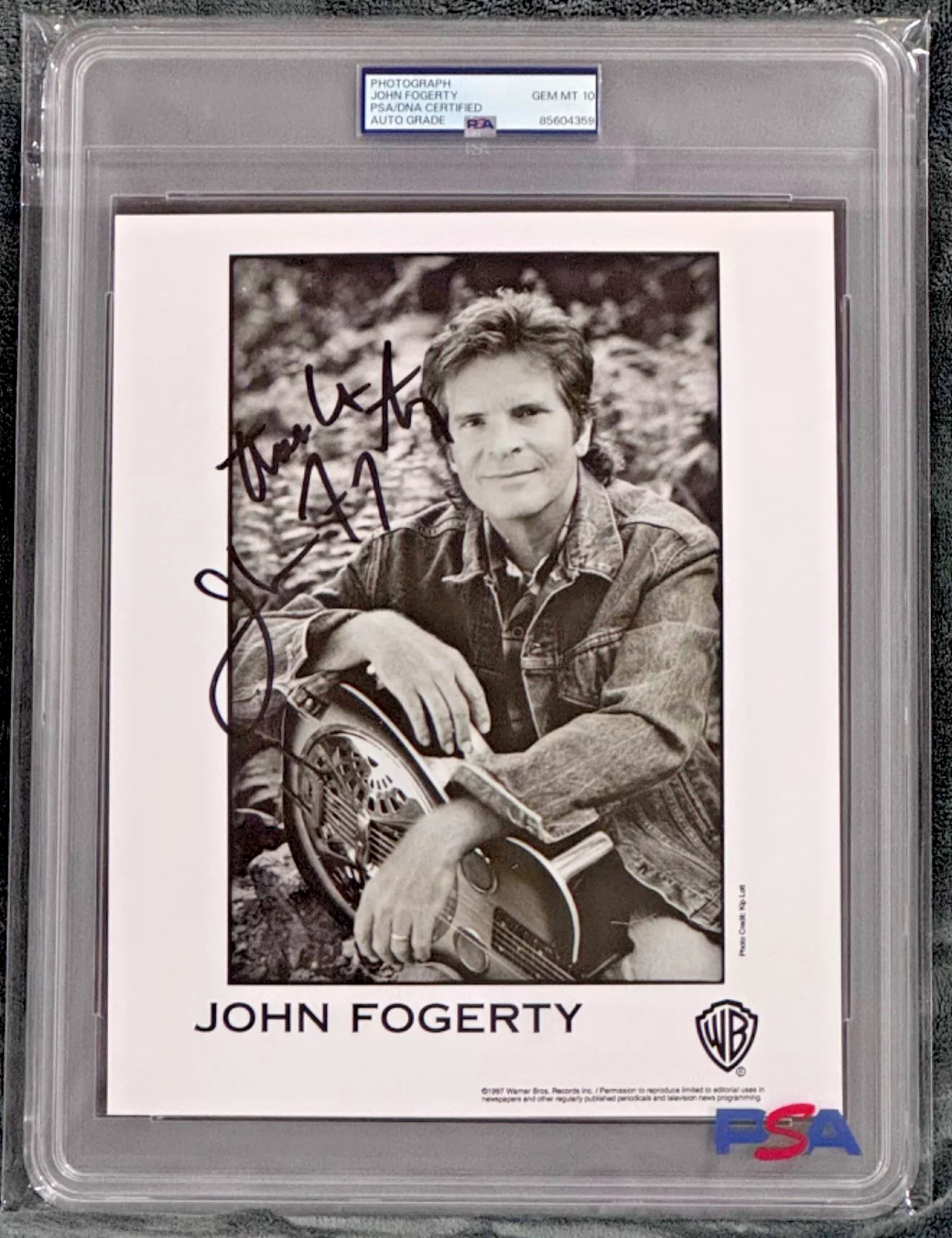 Signed John Fogerty Photo Creedence Clearwater Revival 8x10 Autographed PSA 10, изображение 4