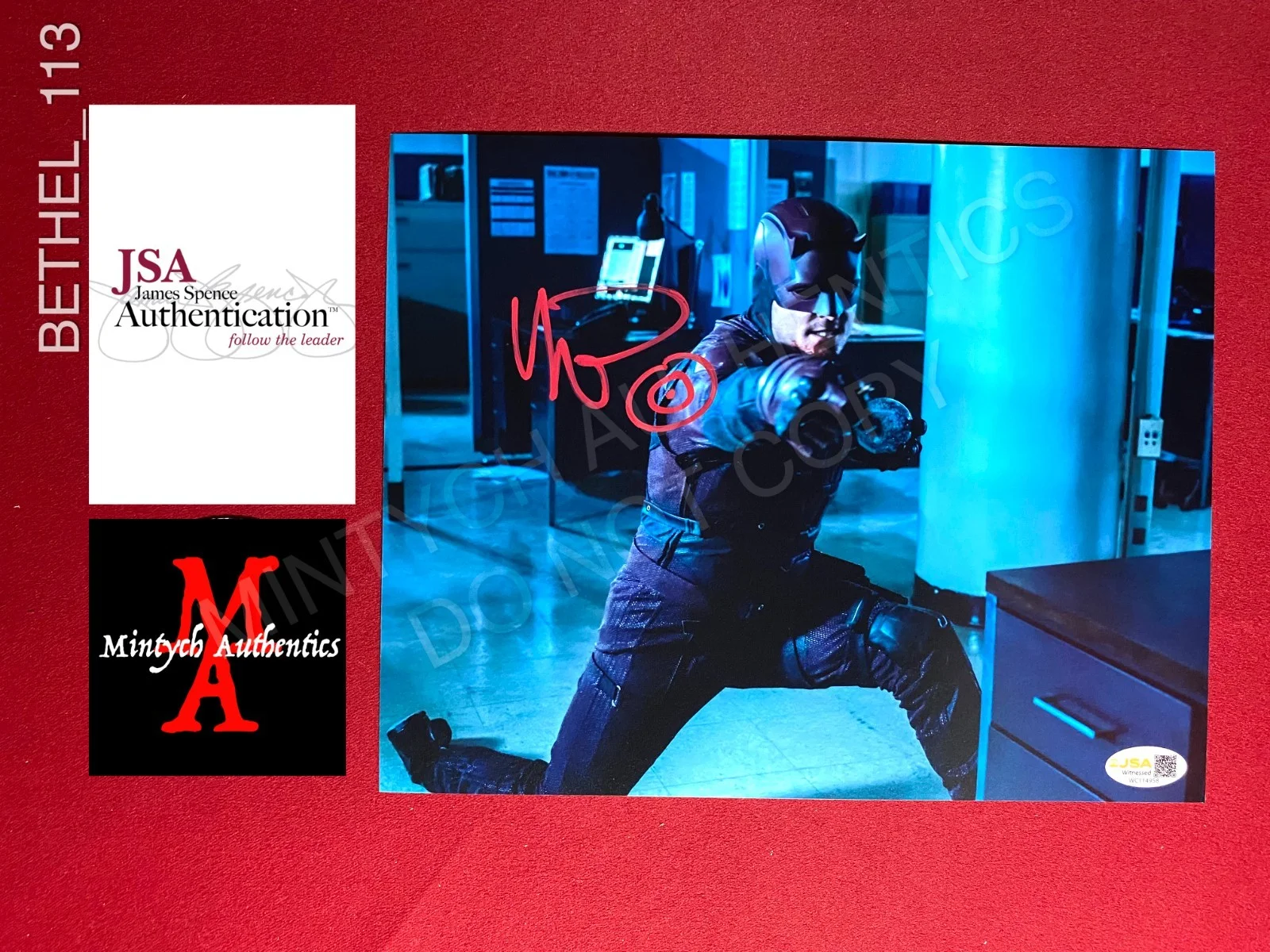Wilson Bethel — Wilson Bethel autographed signed 8x10 photo Daredevil Bullseye JSA COA