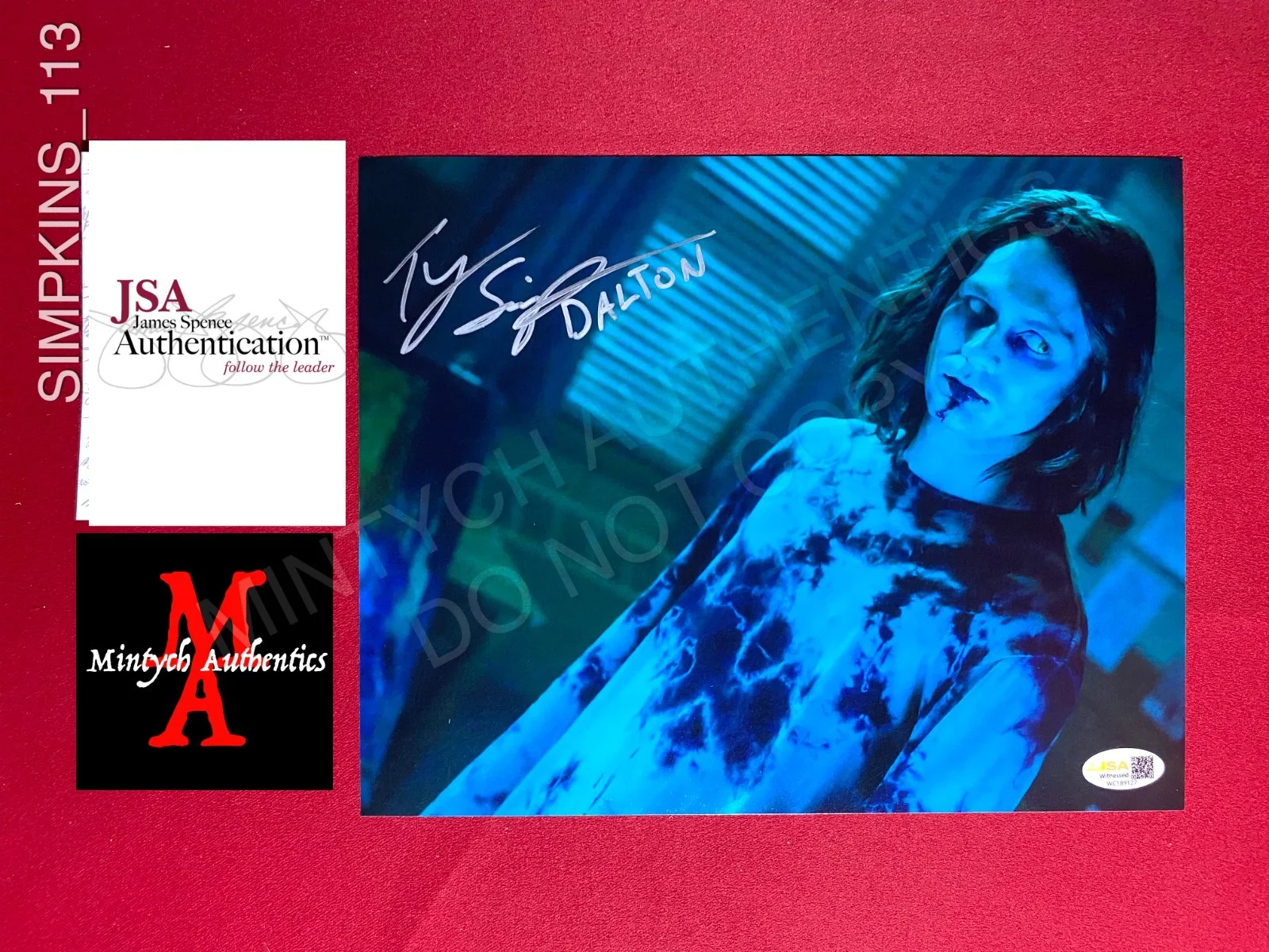 Ty Simpkins — Ty Simpkins autographed signed 8x10 photo Insidious Dalton Lambert JSA horror